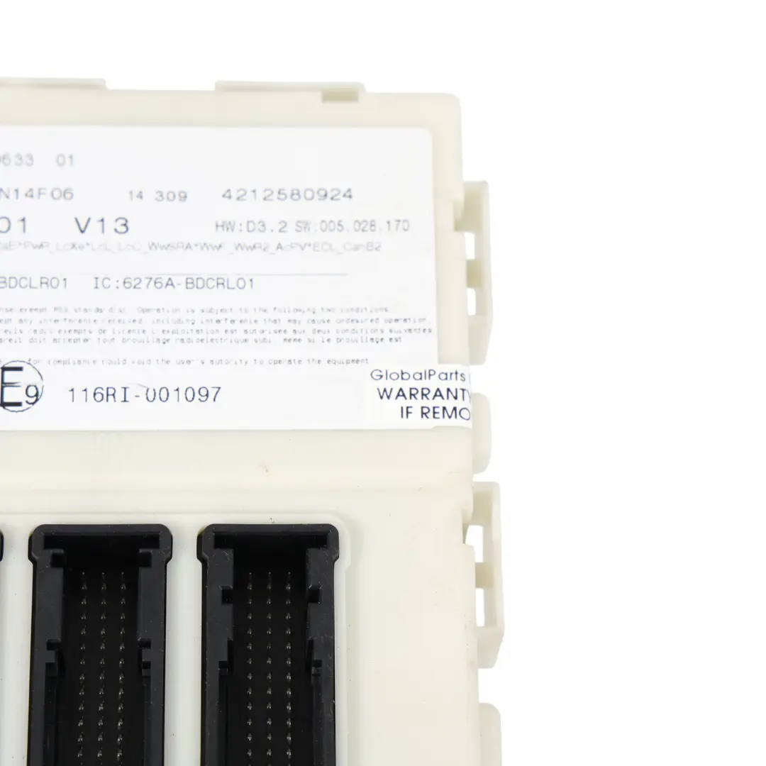 Mini F54 F55 F56 F60 ECU Body Domain Controller BDC Module Control Unit - SKU 9369633 - Part number 9369633