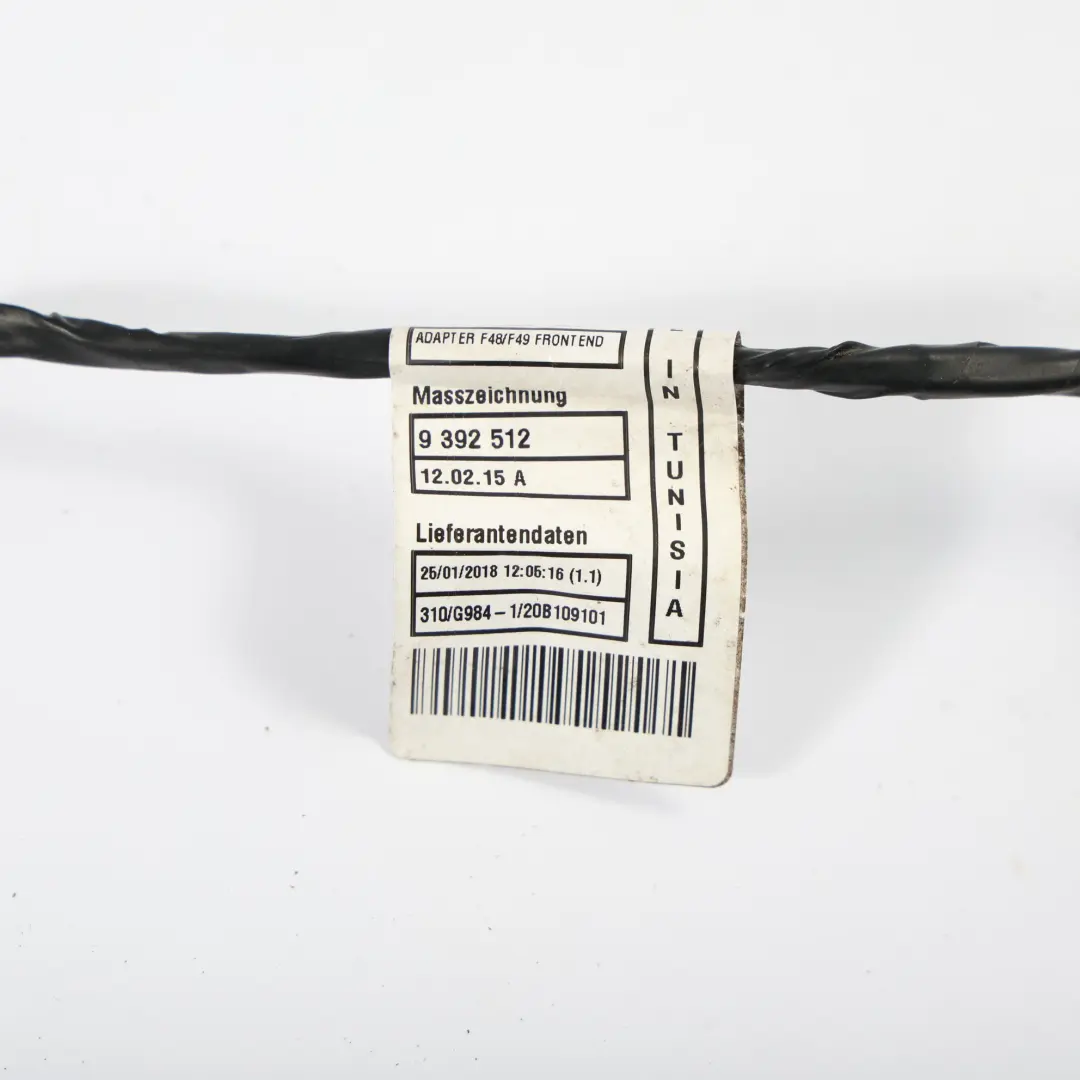 BMW F48 F49 Parachoques Delantero PDC Cableado Loom Arnés - SKU 9392514 - Número de pieza 9392514