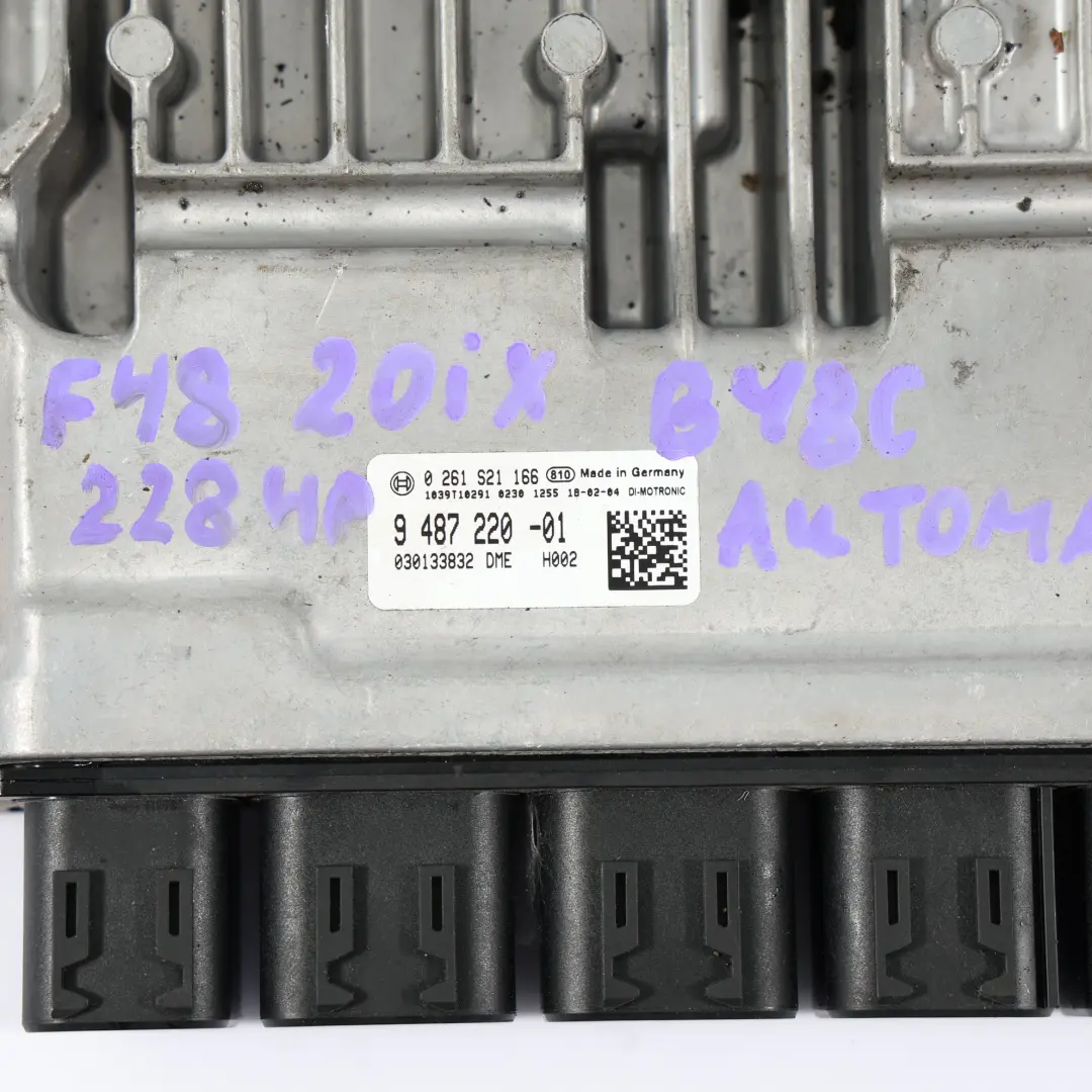 20iX B48C 192HP Sterownik Silnika Kit ECU DME Automat do BMW X1 F48 o numerze 9470916 BMW X1 F48 20iX B48C 192HP Sterownik Silnika Kit ECU DME Automat - SKU 9487220 - Numer Części 9470916