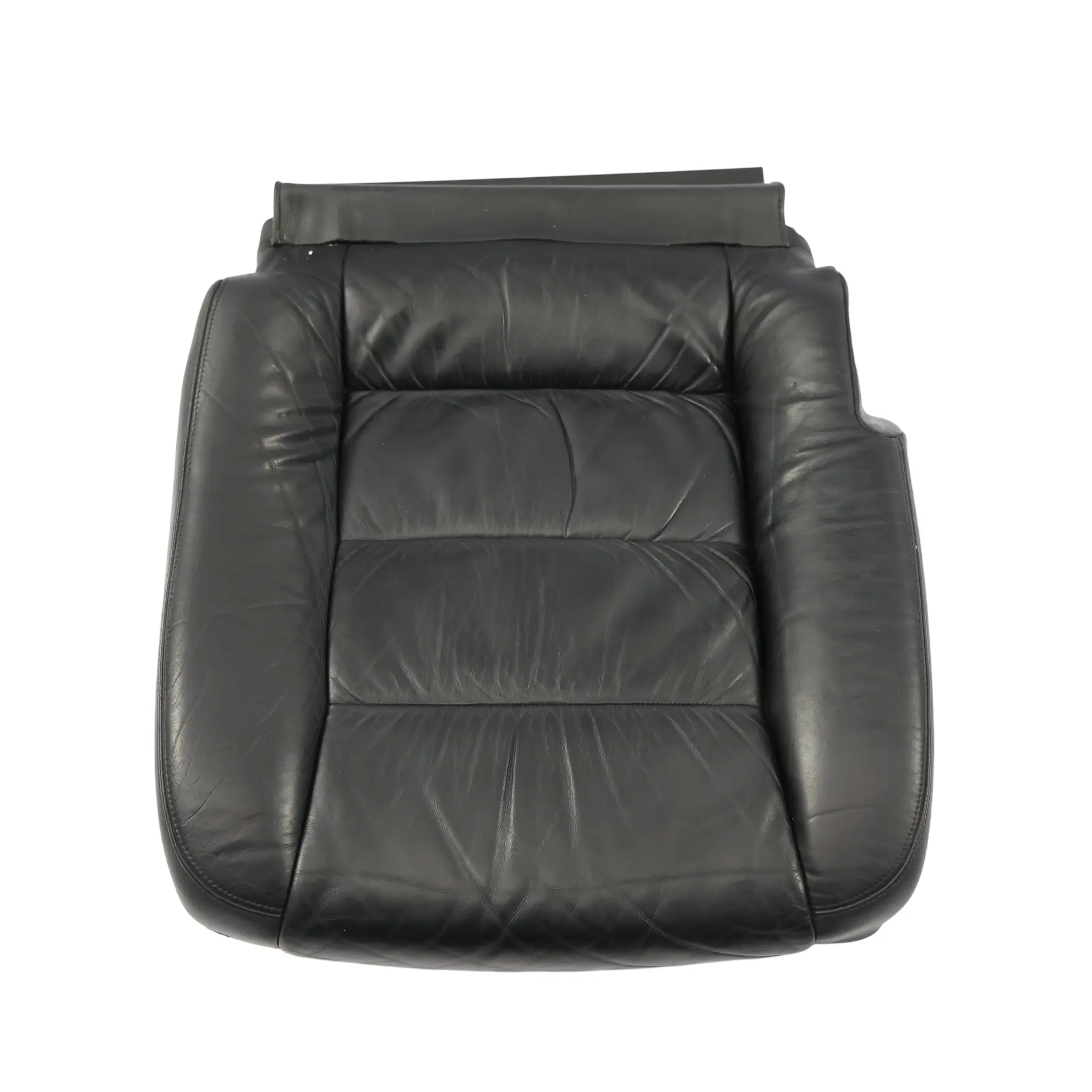 Porsche Cayenne 9PA Front Seat Base Cover Cushion Heated Leather Black Right O/S