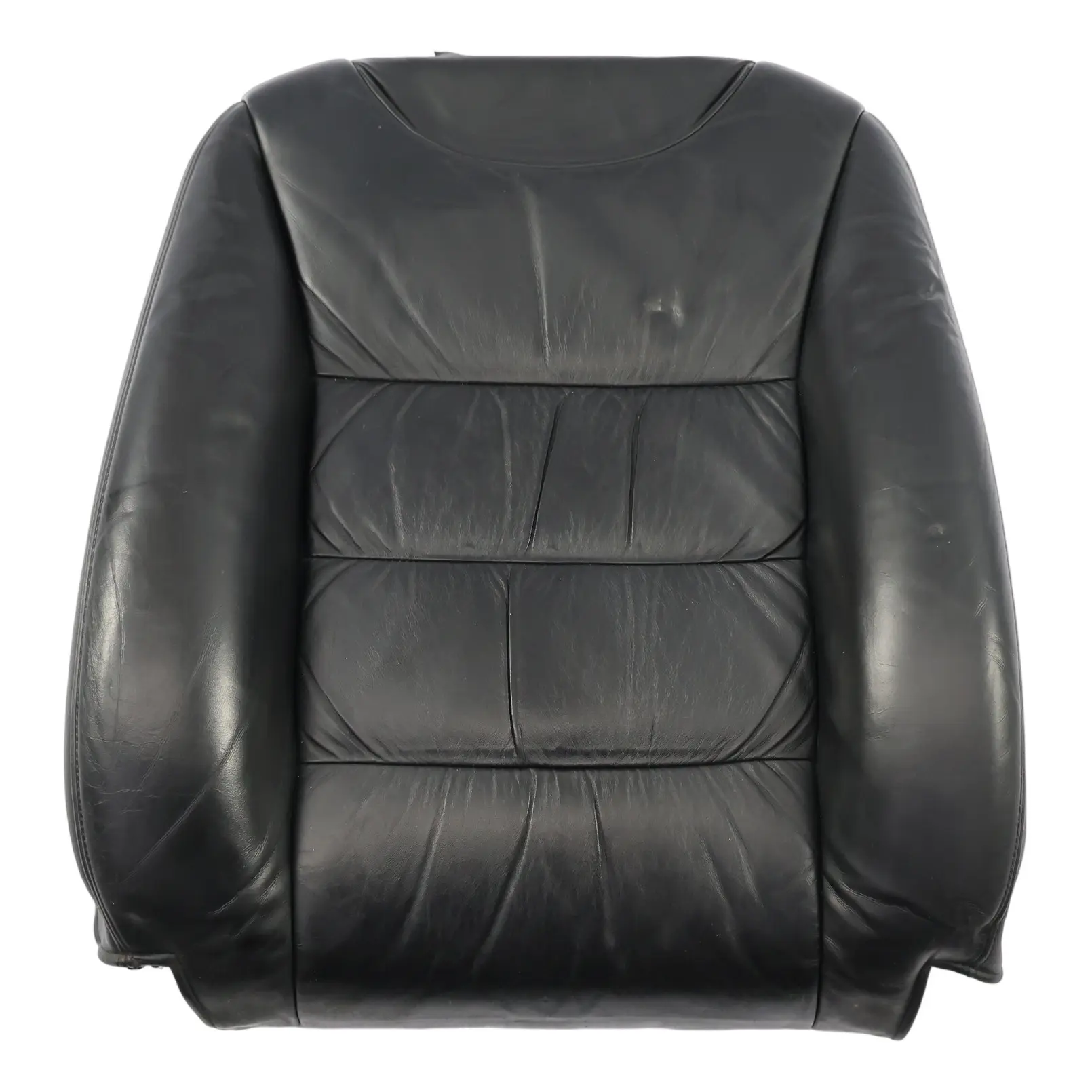 Porsche Cayenne 9PA Front Seat Backrest Cover Heated Leather Black Right O/S