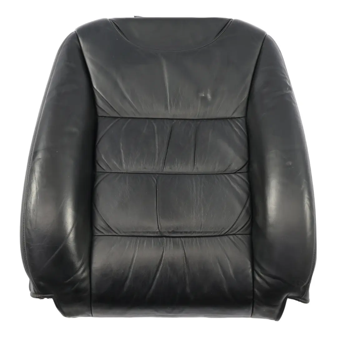 Front Seat Backrest Cover Heated Leather Black Right O/S to Porsche Cayenne 9PA with Part number 95552118501 Porsche Cayenne 9PA Front Seat Backrest Cover Heated Leather Black Right O/S - SKU 95552118501 - Part number 95552118501