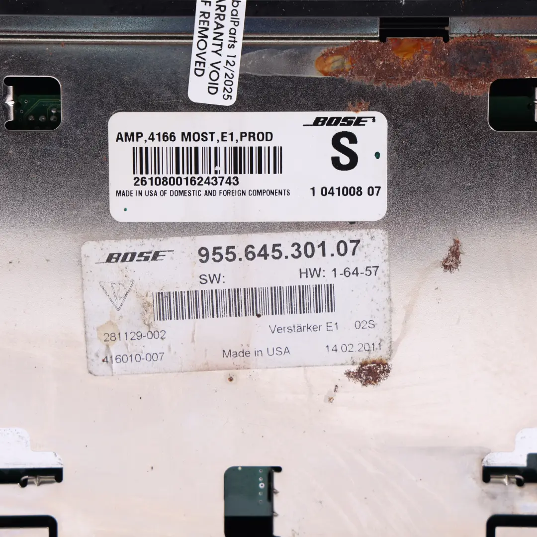 Porsche Cayenne 9PA Amplifier BOSE Audio Sound System Module - SKU 95564530107 - Part number 95564530107