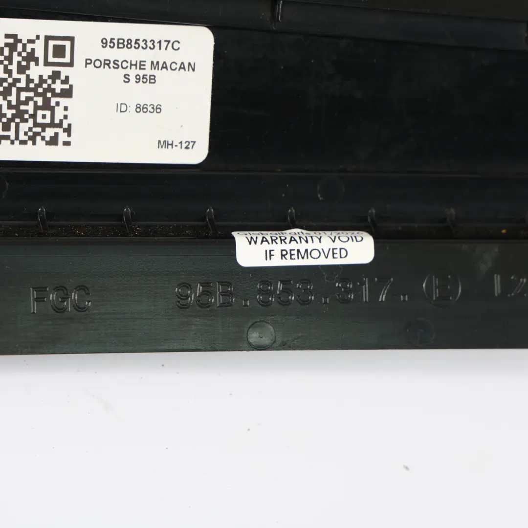 Porsche Cayenne 95B Puerta Delantera B-Pilar Embellecedor Izquierdo - SKU 95B853317C - Número de pieza 95B853317C