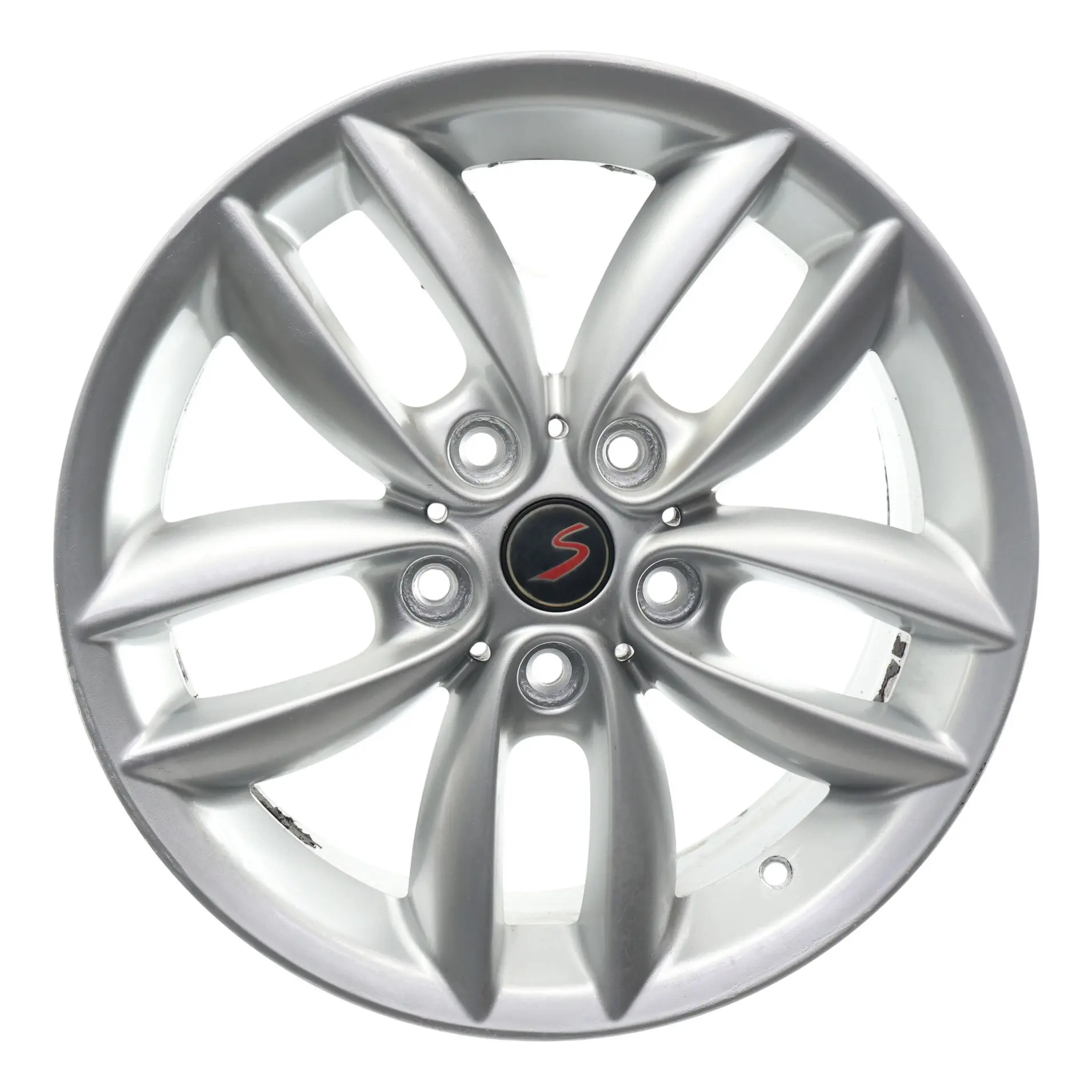 Mini R60 R61 Argento Cerchio lega 17" 7J 5-Star Doppie razze 124 ET:50 9803723