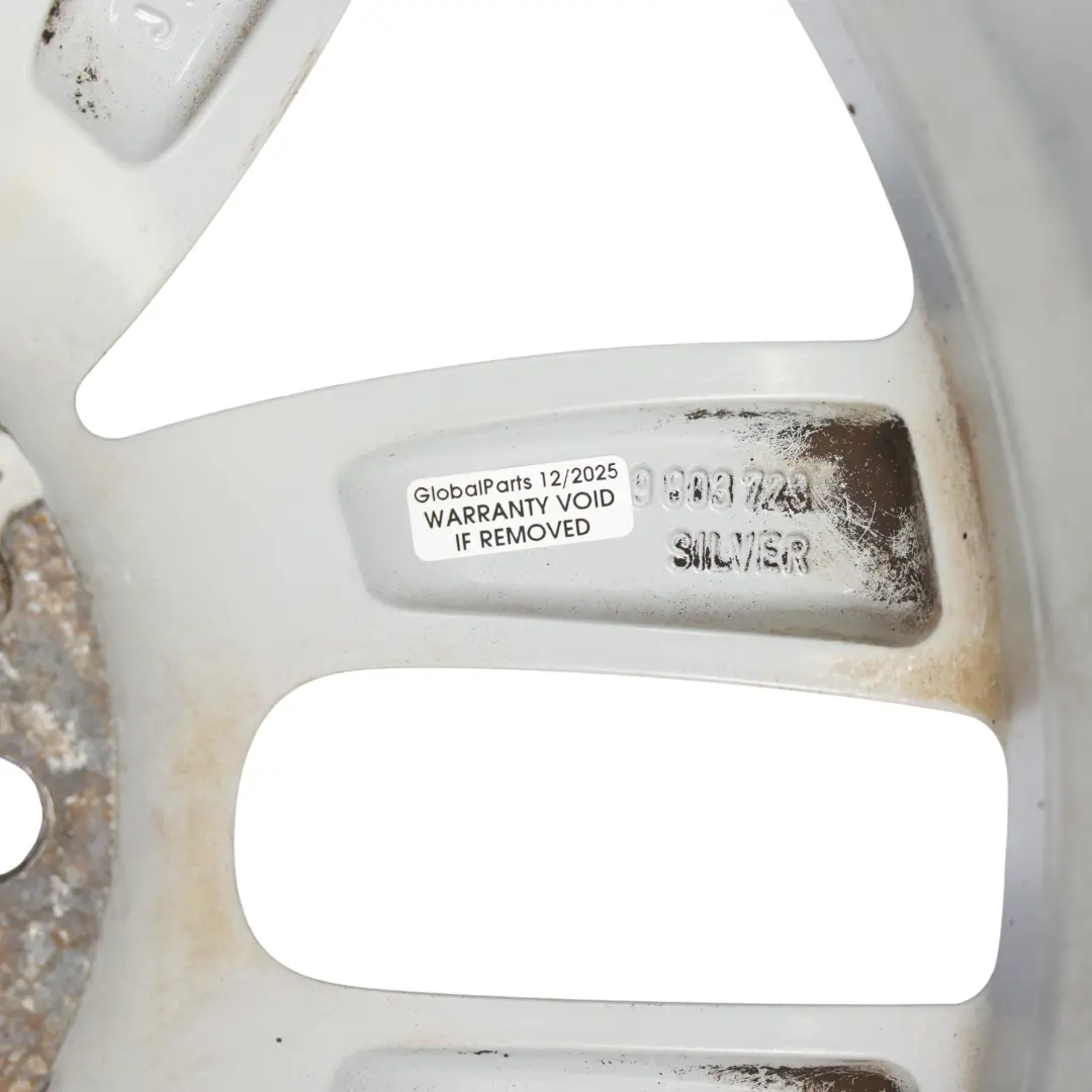 Alloy Rim 17" 7J 5-Star Double Spoke 124 ET:50 to Mini R60 R61 Silver Wheel with Part number 9803723 Mini R60 R61 Silver Wheel Alloy Rim 17" 7J 5-Star Double Spoke 124 ET:50 - SKU 9803723-1 - Part number 9803723