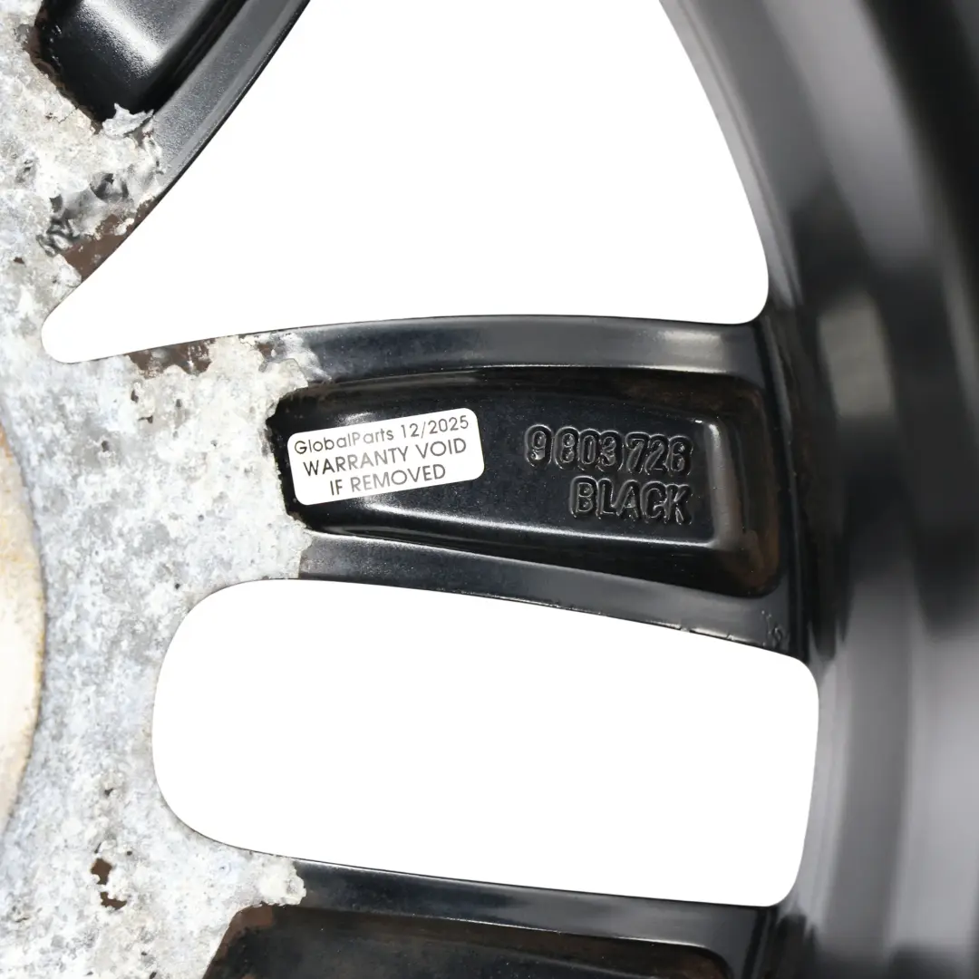 Mini Cooper R60 R61 Black Wheel Alloy Rim 17" 7J 5-Star Double Spoke 124 - SKU 9803726-2 - Part number 9803726