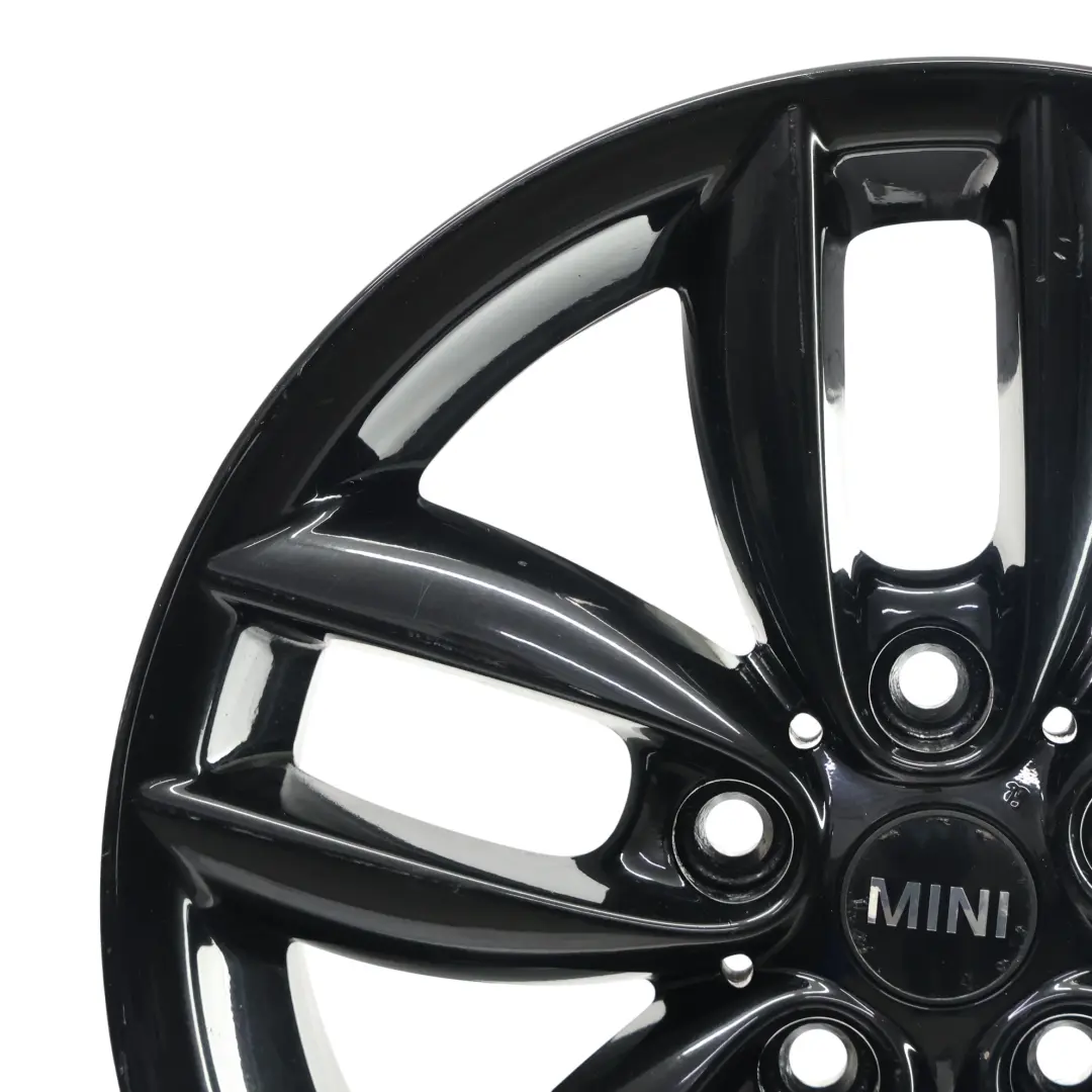 Mini Cooper R60 R61 Black Wheel Alloy Rim 17" 7J 5-Star Double Spoke 124 - SKU 9803726-2 - Part number 9803726