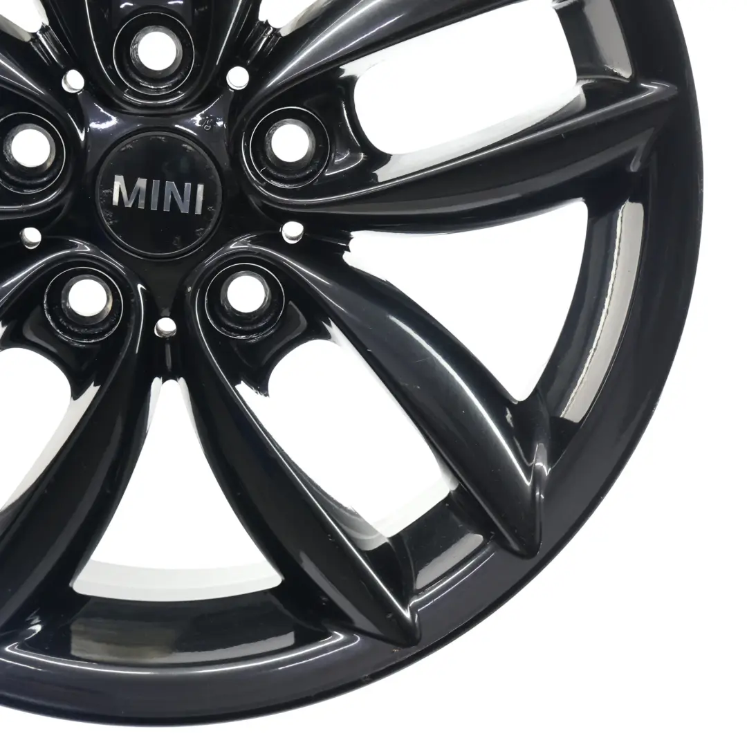 Mini Cooper R60 R61 Black Wheel Alloy Rim 17" 7J 5-Star Double Spoke 124 - SKU 9803726-2 - Part number 9803726