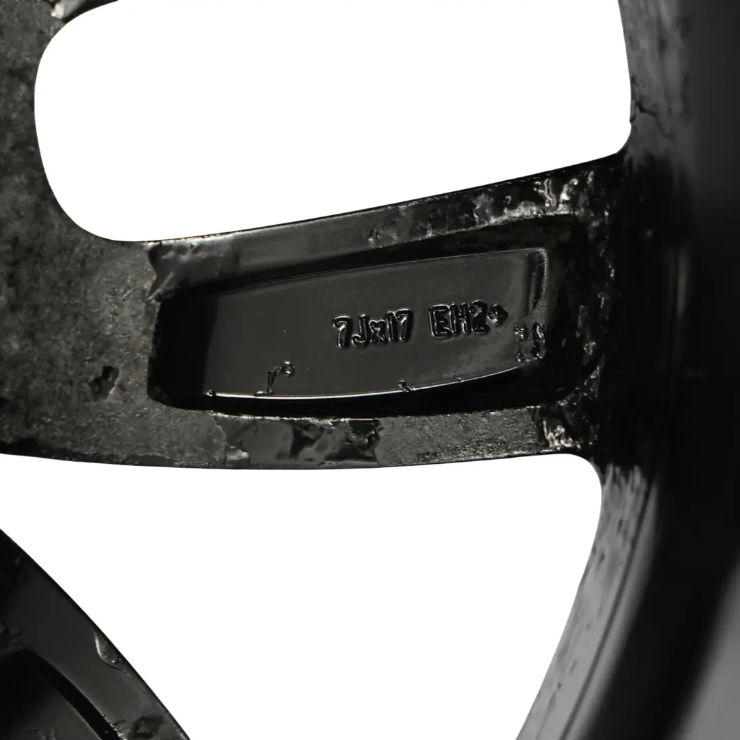 Mini Cooper One R60 R61 Black Wheel Alloy Rim 17" 7J 5-Star Double Spoke 124 - SKU 9803726-3 - Part number 9803726