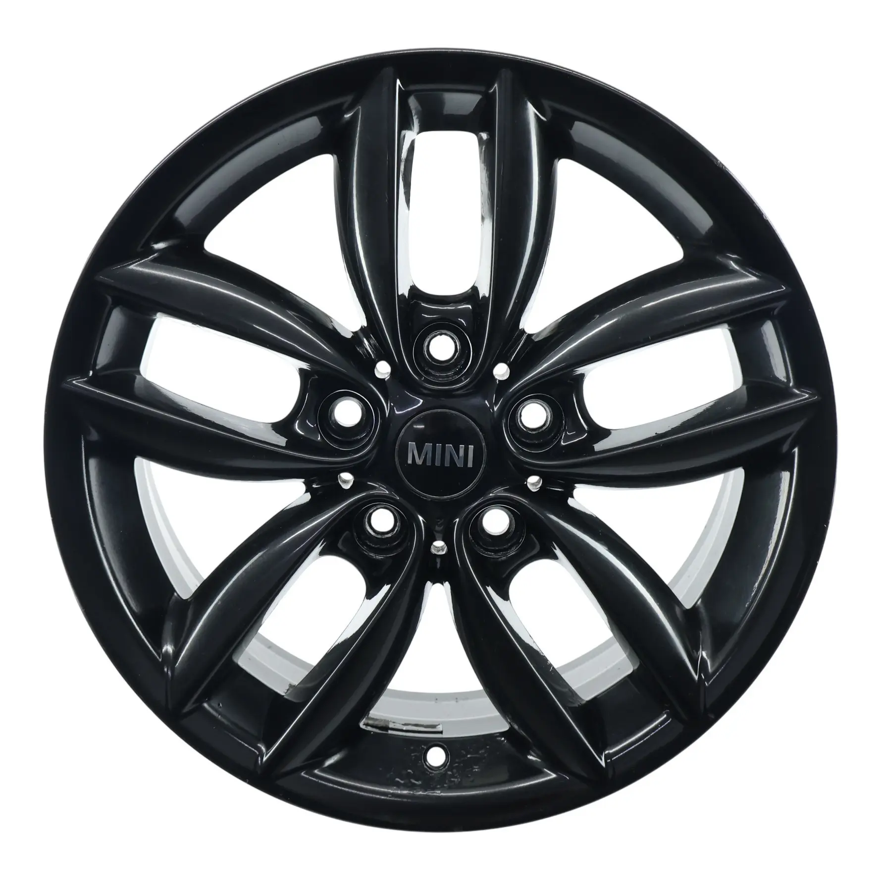 Mini Cooper R60 R61 Cerchio In Lega Nero 17" 7J ET:50 5-Star Double Spoke 124