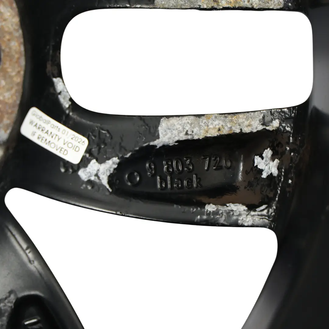 Mini Cooper R60 R61 Wheel Rim Alloy Black 17" 7J ET:50 5-Star Double Spoke 124 - SKU 9803726-5 - Part number 9803726