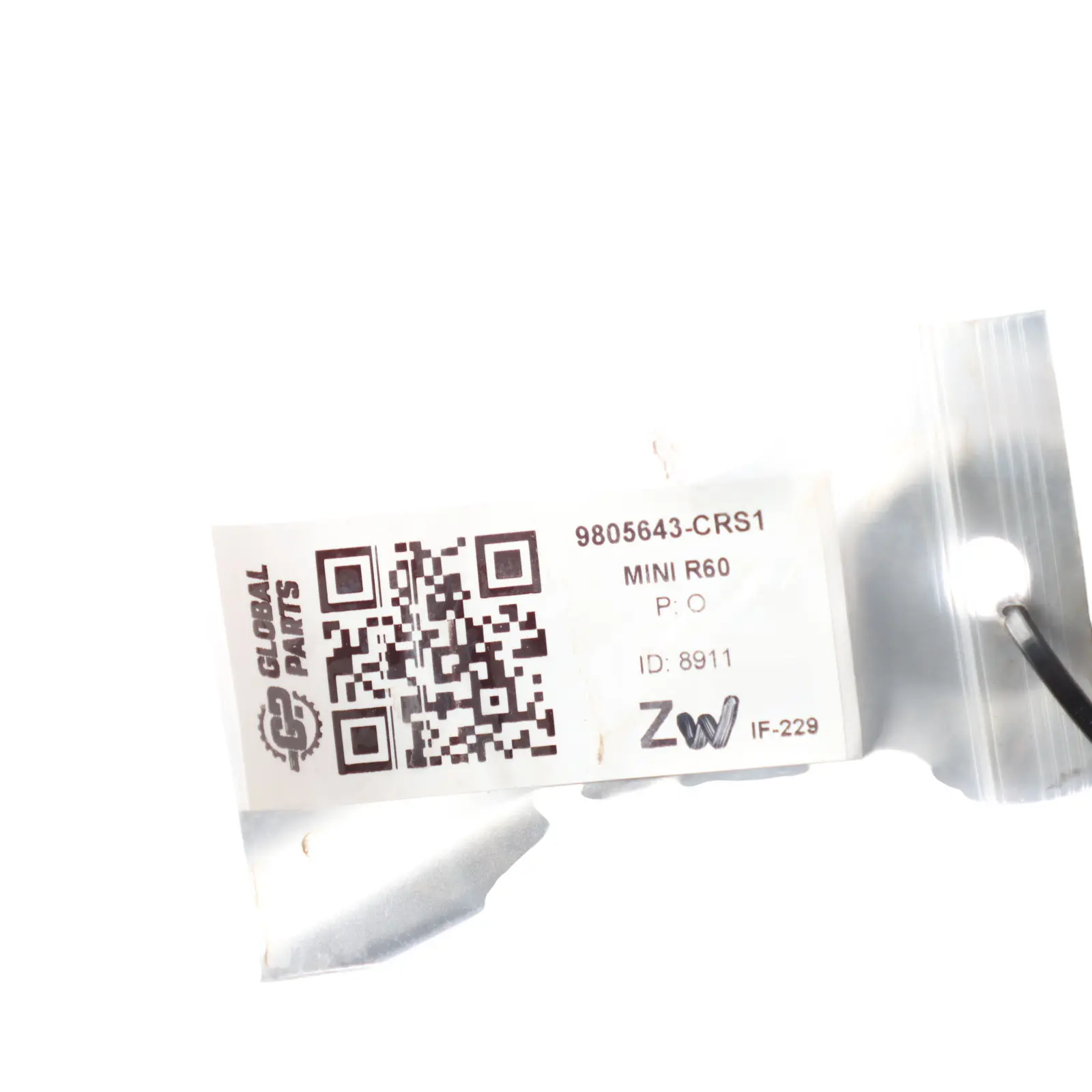 Mini R60 R61 Pannello laterale parafango anteriore sinistr Crystal Silver - B12