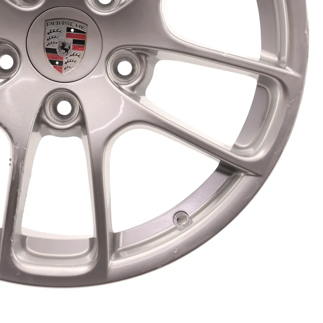 Porsche Boxster Cayman 981 Argento Cerchio Lega 18" 8J ET:57 - SKU 98136212004-1 - Numero di parte 98136212004