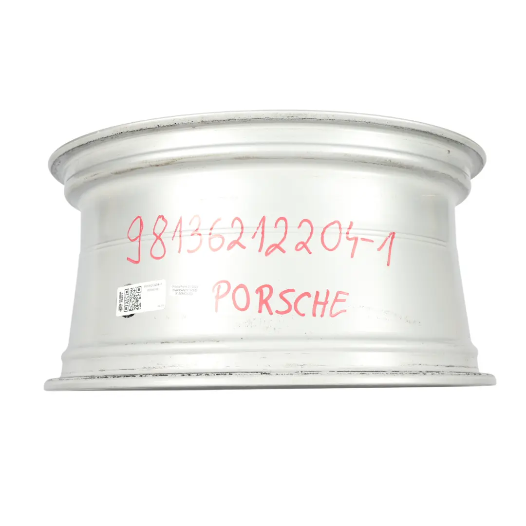 Silberne Hinterradfelge 18" 9J ET:47 für Porsche Boxster Cayman 981 mit Teilenummer 98136212204 Porsche Boxster Cayman 981 Silberne Hinterradfelge 18" 9J ET:47 - SKU 98136212204-1 - Teilenummer 98136212204