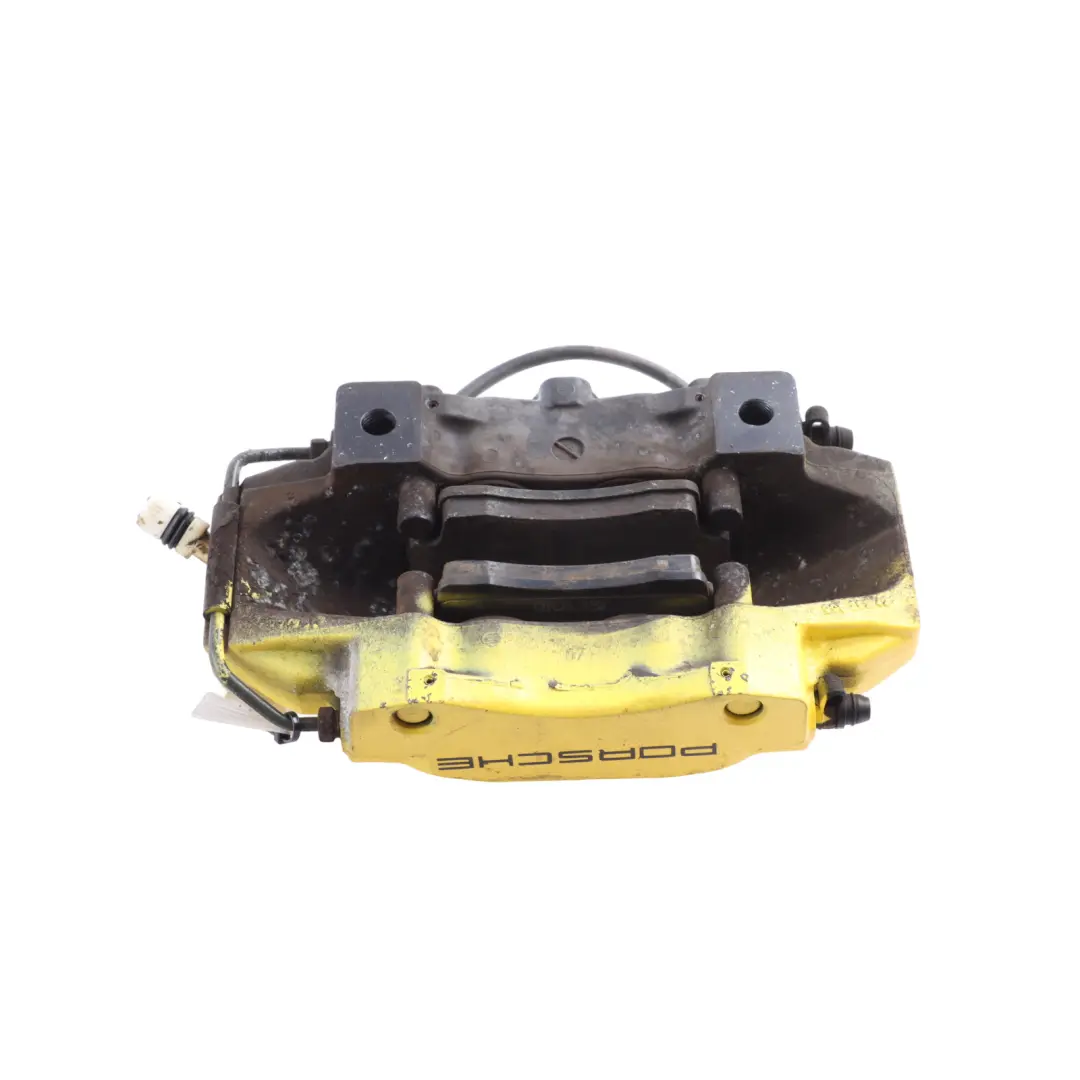 Porsche Boxster 986 Wheel Brake Caliper Unit Yellow Rear Right O/S 996352422 - SKU 98635242401-1 - Part number 98635242401