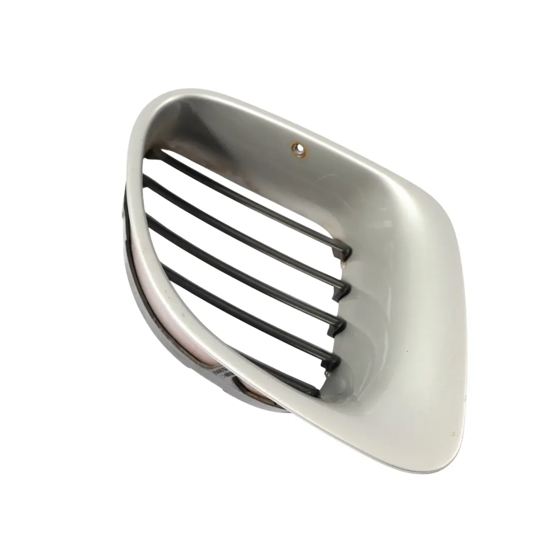 Intake Grill Right O/S Arctic Silver Metallic 92T to Porsche Boxster 986 Air with Part number 98650456200 Porsche Boxster 986 Air Intake Grill Right O/S Arctic Silver Metallic 92T - SKU 98650456200-ARS - Part number 98650456200