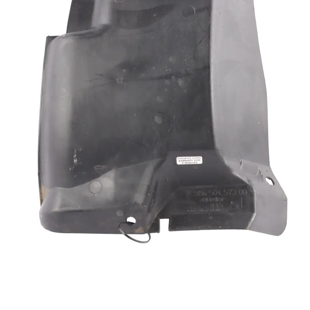 Arch Housing Splash Guard Rear Right O/S to Porsche 986 Cover Wheel with Part number 98650457300 Porsche 986 Cover Wheel Arch Housing Splash Guard Rear Right O/S - SKU 98650457300 - Part number 98650457300