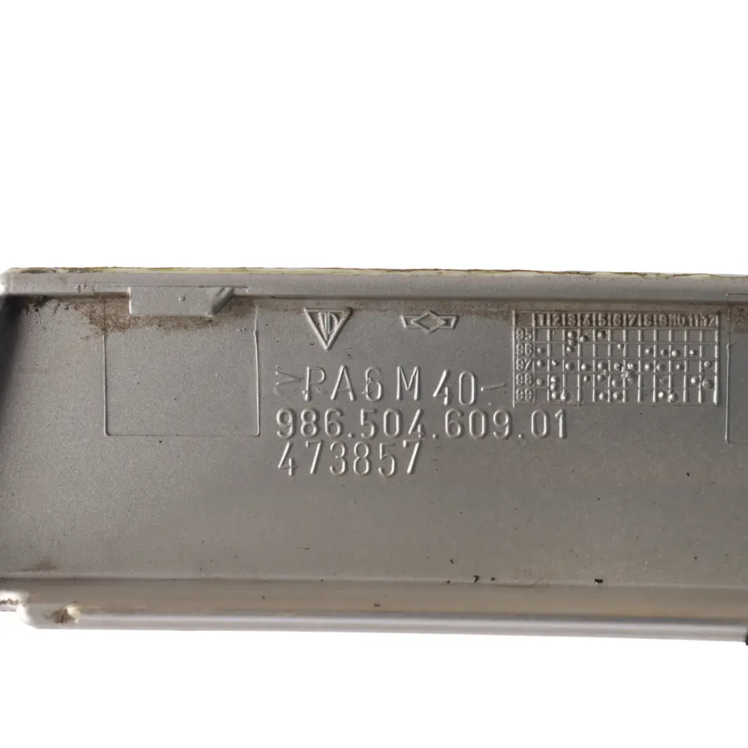 Porsche Boxster 986 Rear Spoiler Boot Trim Panel Arctic Silver 92T - SKU 98650460901-ARS - Part number 98650460901