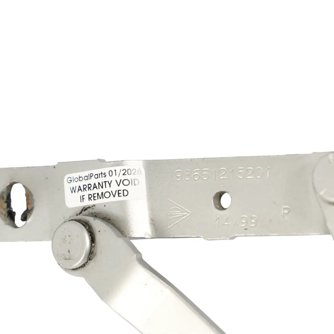 Boot Hinge Right O/S Arctic Silver - 92T to Porsche Boxster 986 Rear with Part number 98651215201 Porsche Boxster 986 Rear Boot Hinge Right O/S Arctic Silver - 92T - SKU 98651215201-ARS - Part number 98651215201