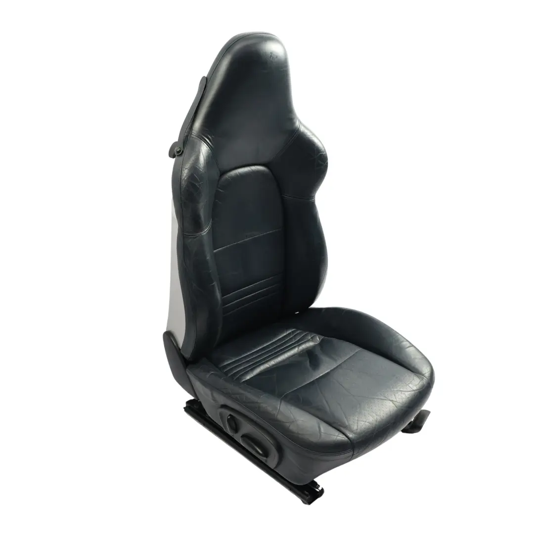 Porsche Boxster 986 Sedile Anteriore Elettrico In Pelle Nera Destra - SKU 98652114101-1 - Numero di parte 98652114101