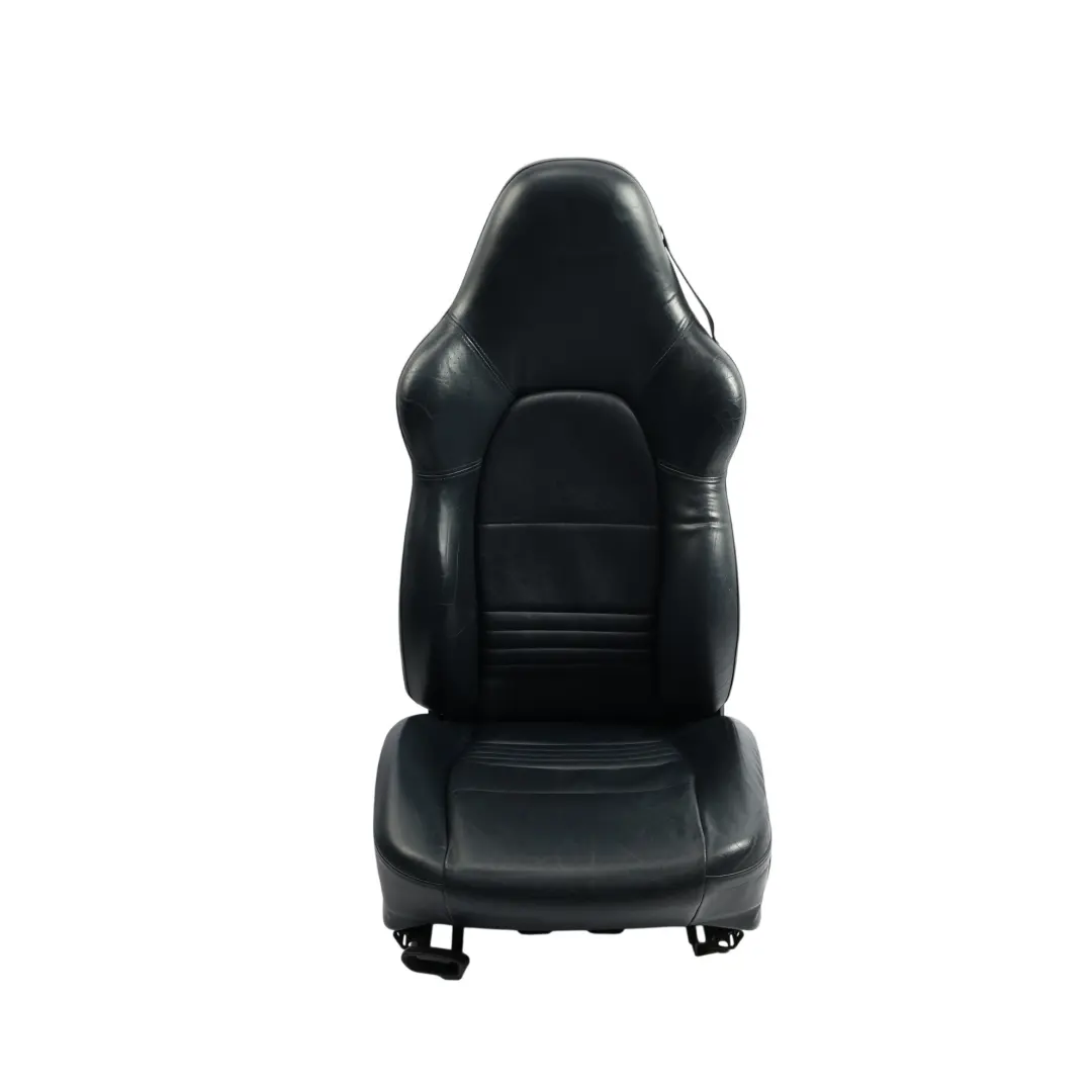 Porsche Boxster 986 Asiento Delantero Cuero Electrico Negro Izquierdo - SKU 98652114101-2 - Número de pieza 98652114101