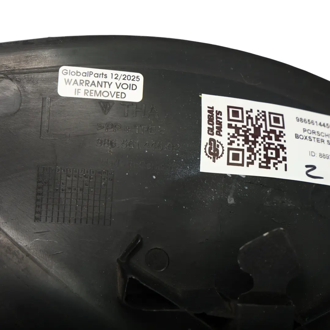 Porsche Boxster 986 Techo Mecanismo Lateral Cubierta Panel Izquierdo - SKU 98656144502 - Número de pieza 98656144502