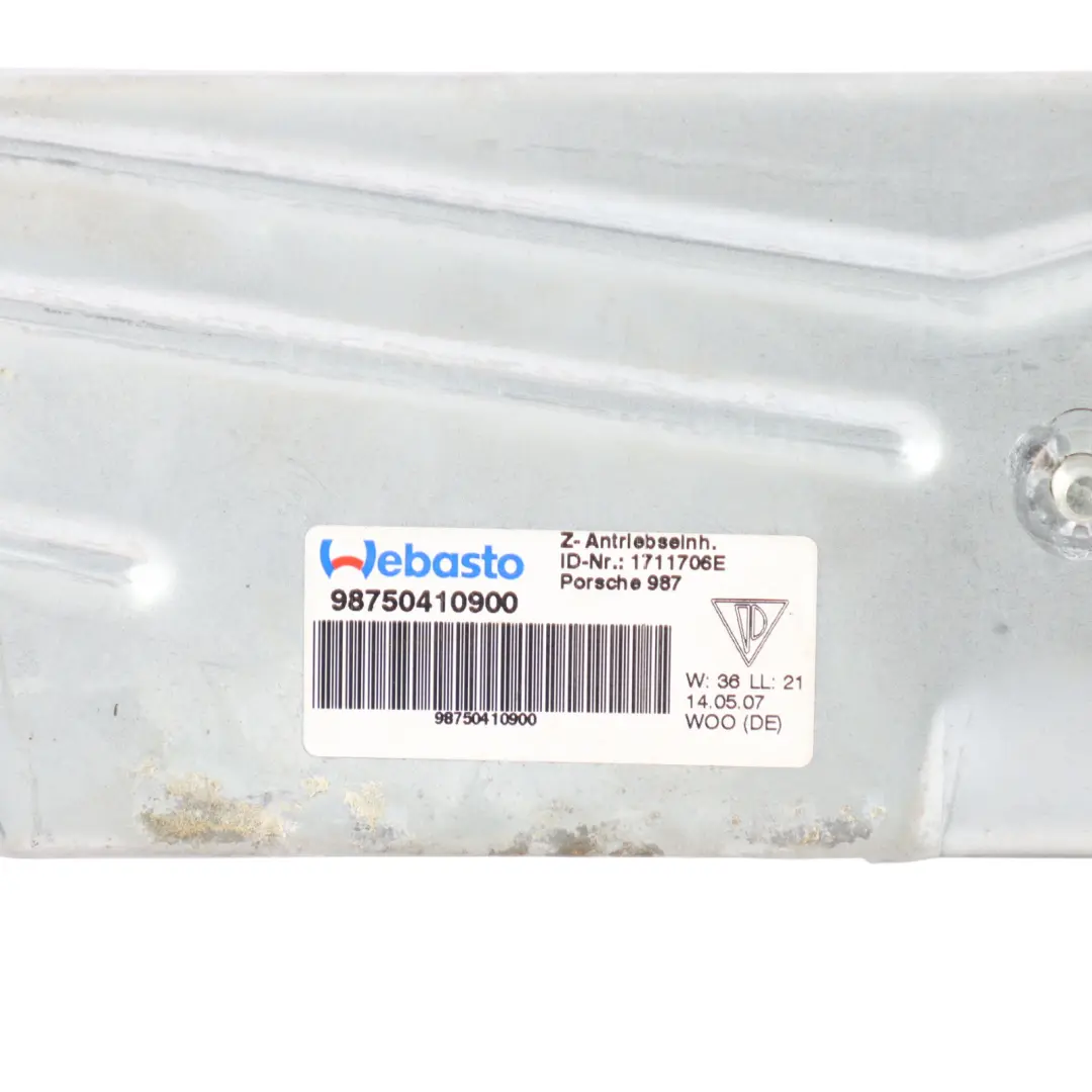 Moteur Mécanisme Aileron Arrière pour Porsche Cayman 987 à propos du numéro de pièce 98750410900 Porsche Cayman 987 Moteur Mécanisme Aileron Arrière - SKU 98750410900 - Numéro de pièce 98750410900