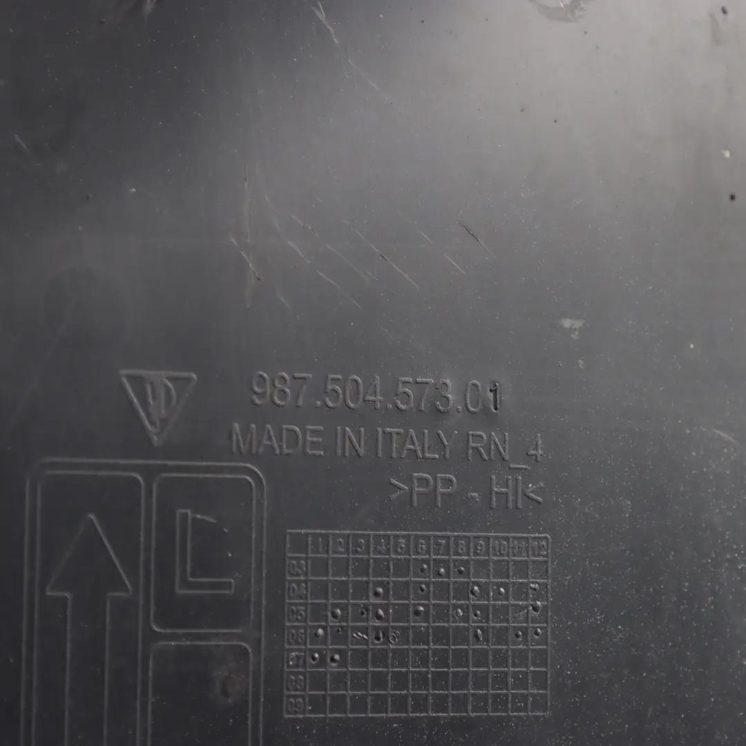 Arch Liner Splash Guard Rear Left N/S to Porsche Cayman 987 Wheel with Part number 98750457301 Porsche Cayman 987 Wheel Arch Liner Splash Guard Rear Left N/S - SKU 98750457301 - Part number 98750457301