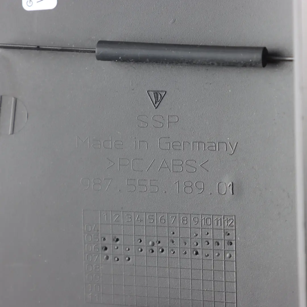Trunk Luggage Compartment Cover Panel Left N/S to Porsche Cayman 987 with Part number 98755518901 Porsche Cayman 987 Trunk Luggage Compartment Cover Panel Left N/S - SKU 98755518901 - Part number 98755518901
