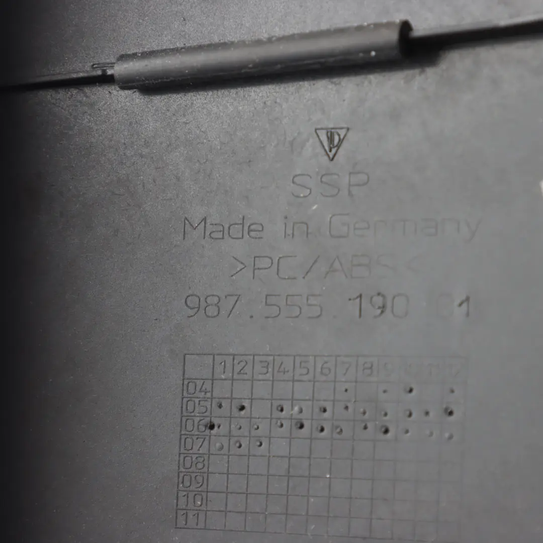 Porsche Cayman 987C Trunk Luggage Compartment Cover Panel Right O/S - SKU 98755519001 - Part number 98755519001