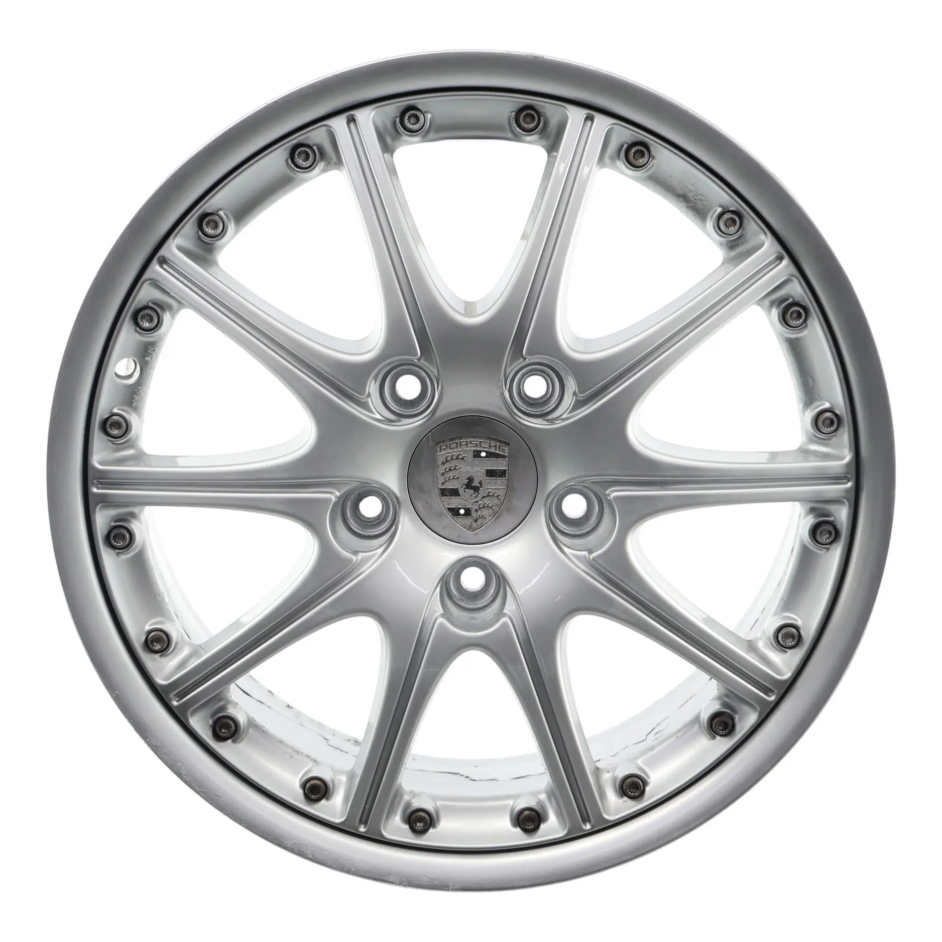 Porsche Boxster 986 Felga Aluminiowa Srebrna 18" 7,5J ET:50 99636213455