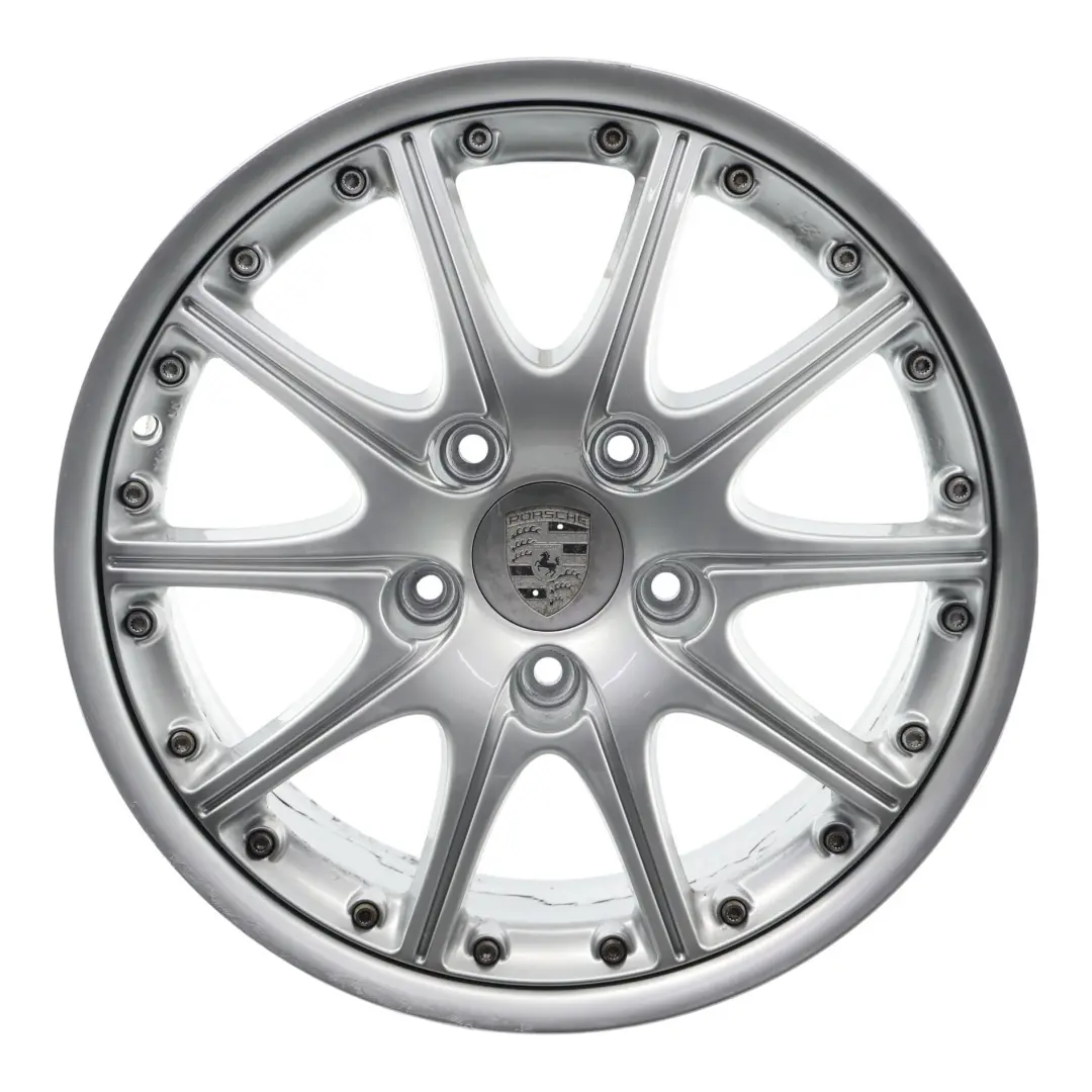 Felga Aluminiowa Srebrna 18" 7,5J ET:50 do Porsche Boxster 986 o numerze 99636213455 Porsche Boxster 986 Felga Aluminiowa Srebrna 18" 7,5J ET:50 - SKU 99636213455-1 - Numer Części 99636213455