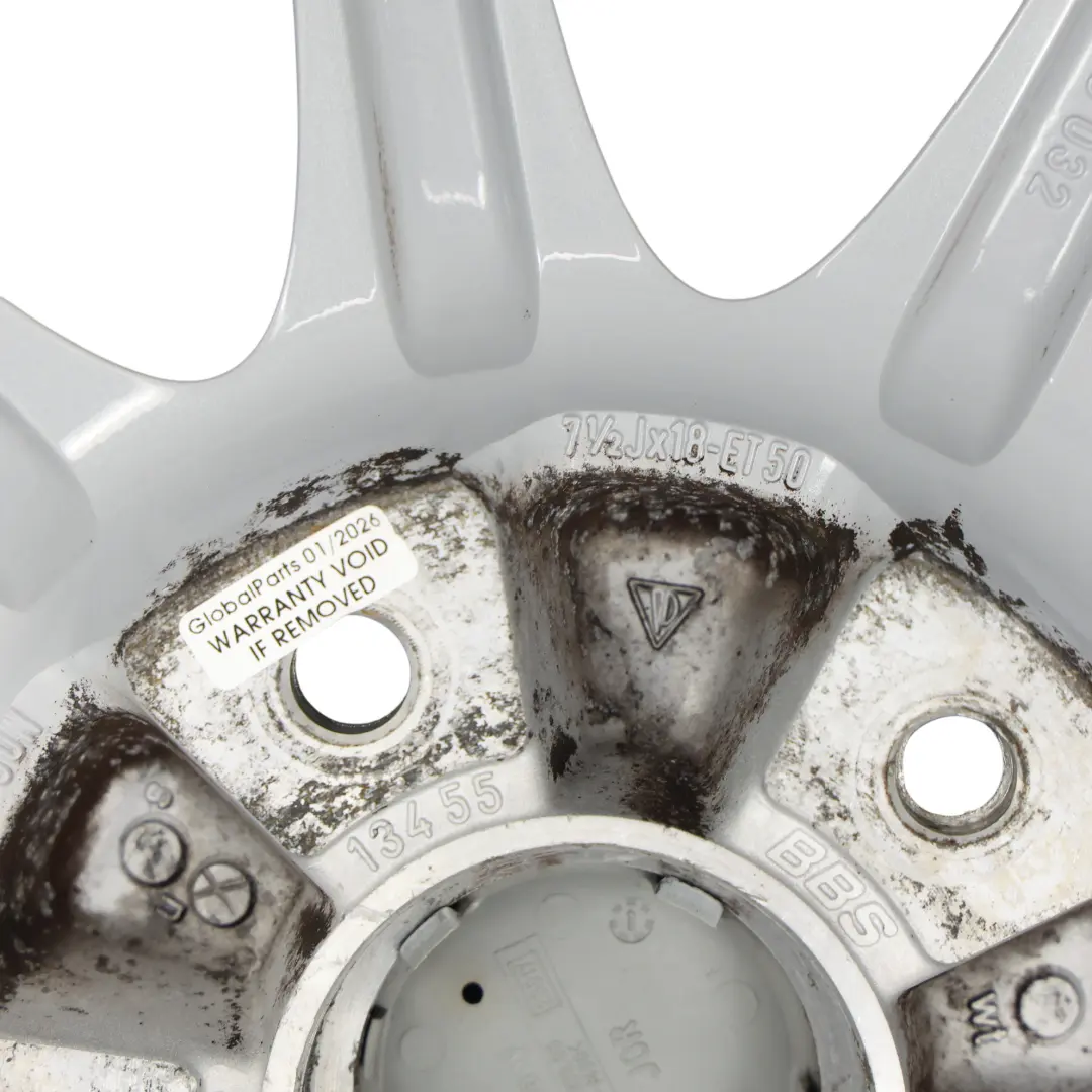 Porsche Boxster 986 Jante Alliage Argentée 18" 7,5J ET:50 - SKU 99636213455-2 - Numéro de pièce 99636213455