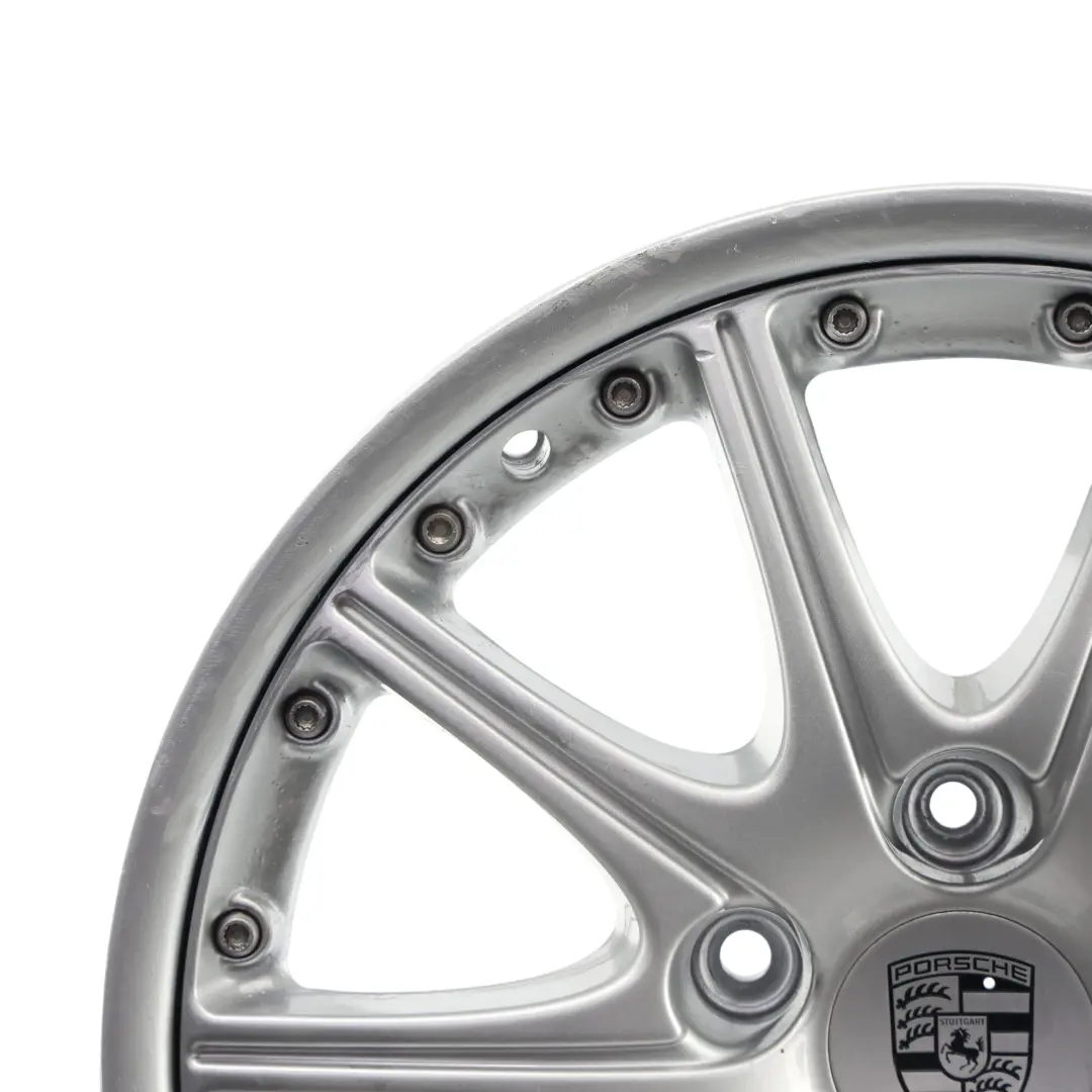 Porsche Boxster 986 Felge Alufelge Silber 18" 9J ET:52 99636213455 - SKU 99636213850-1 - Teilenummer 99636213850