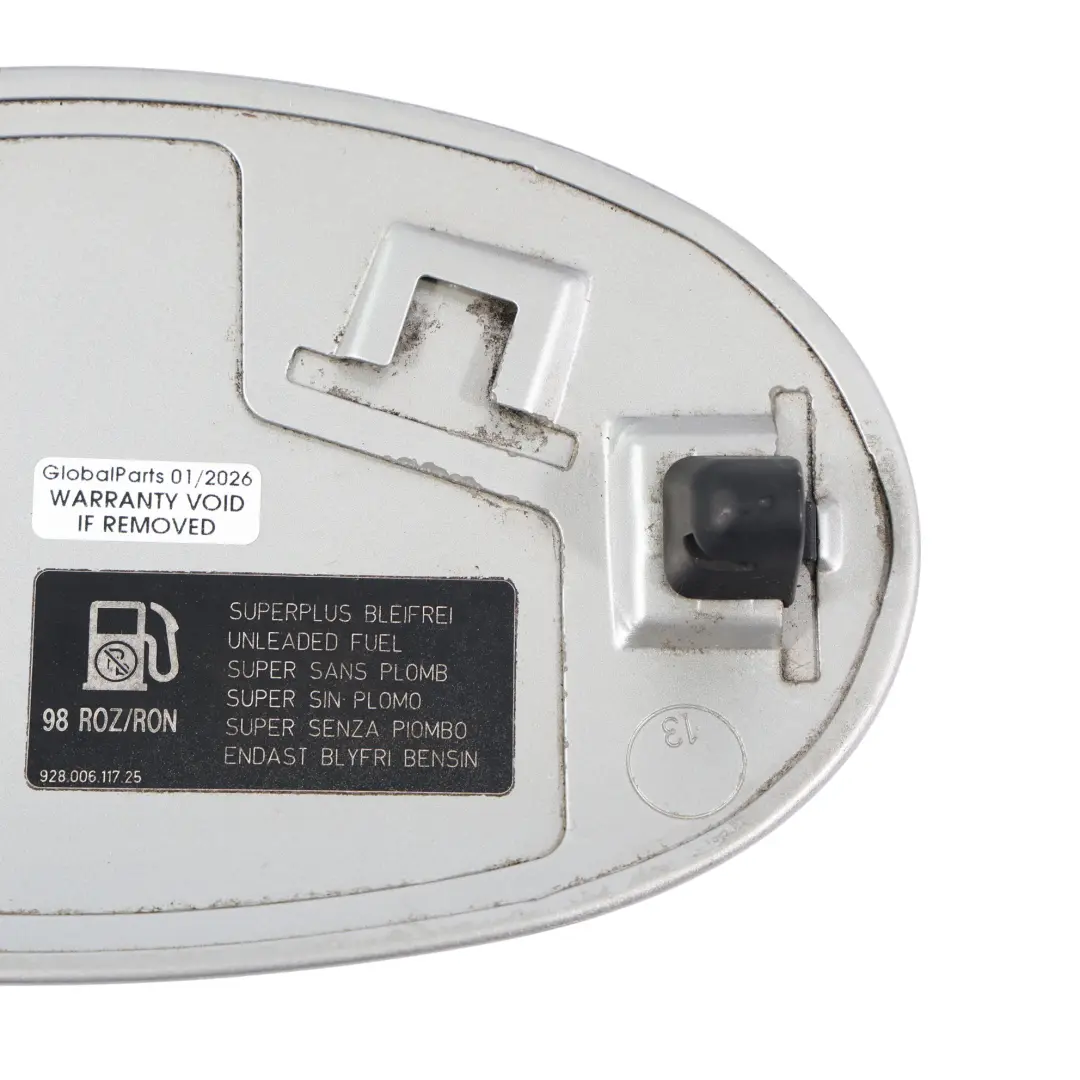 Porsche Boxster S 986 Couvercle Trappe Carburant Couleur Argent Arctique 92T - SKU 99650413302-ARS - Numéro de pièce 99650413302