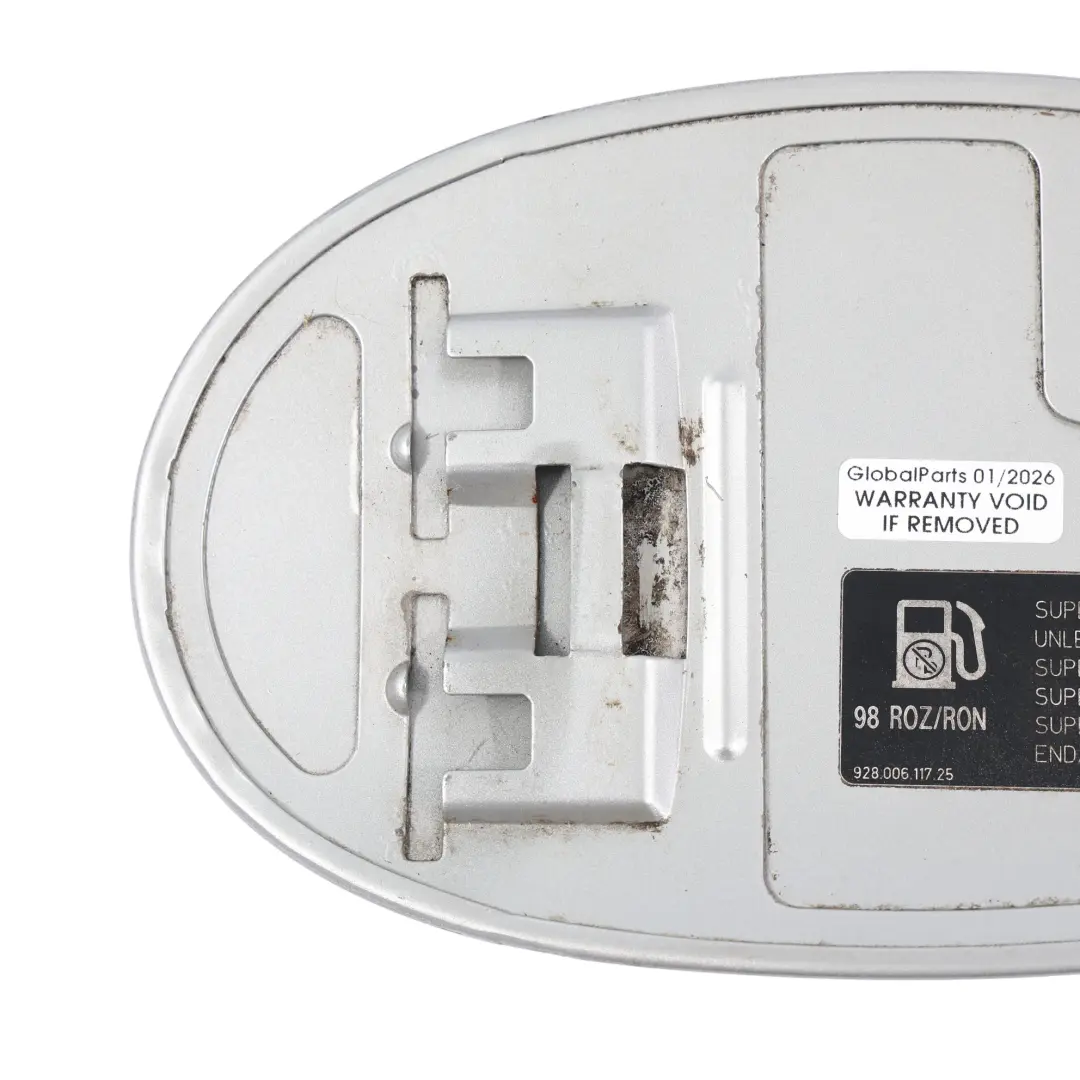 Porsche Boxster S 986 Fuel Fill In Tank Flap Cover Arctic Silver Metallic 92T - SKU 99650413302-ARS - Part number 99650413302