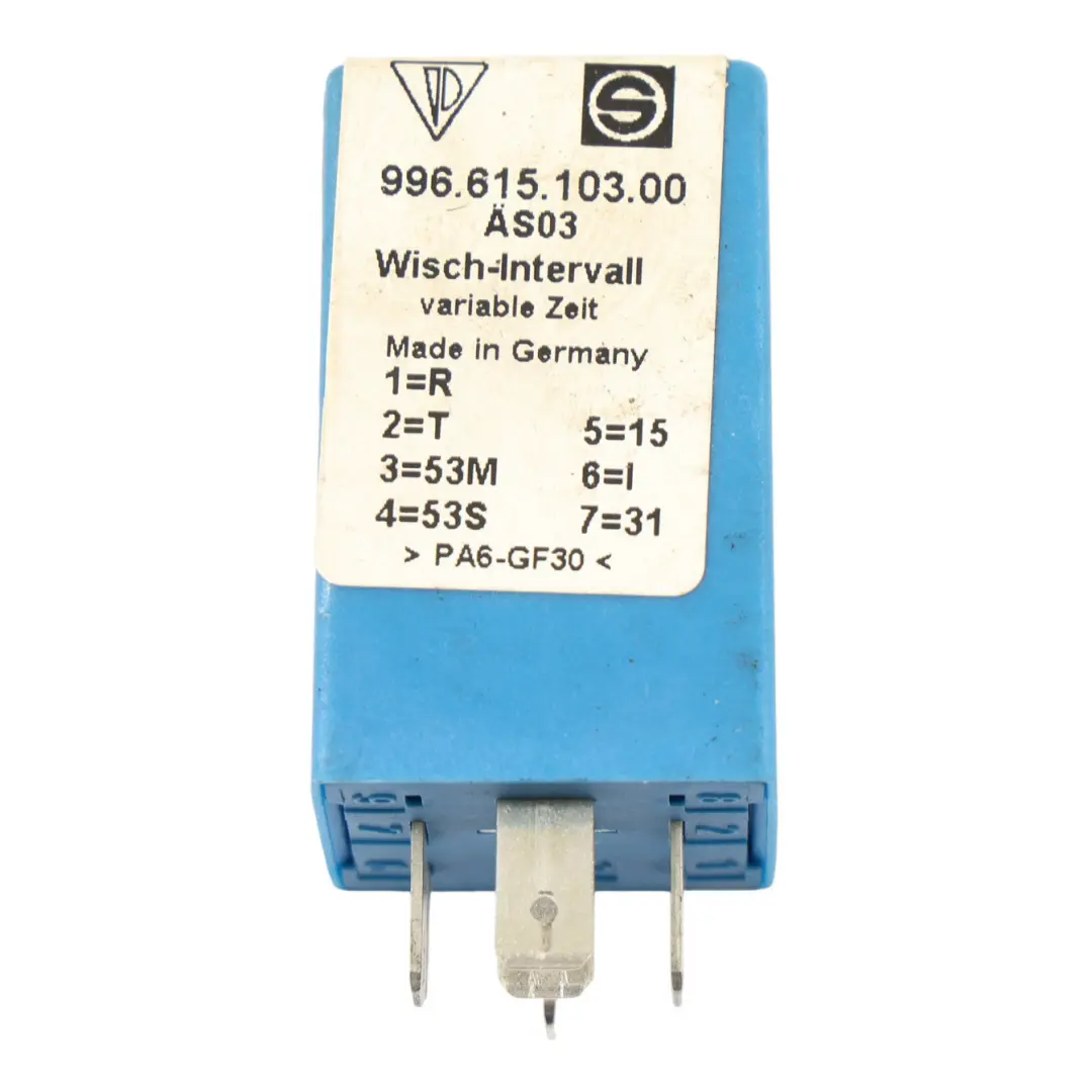 Porsche Porsche S 986 Relais D'Intervalle D'Essuie-Glace 7 Broches - SKU 99661510300 - Numéro de pièce 99661510300