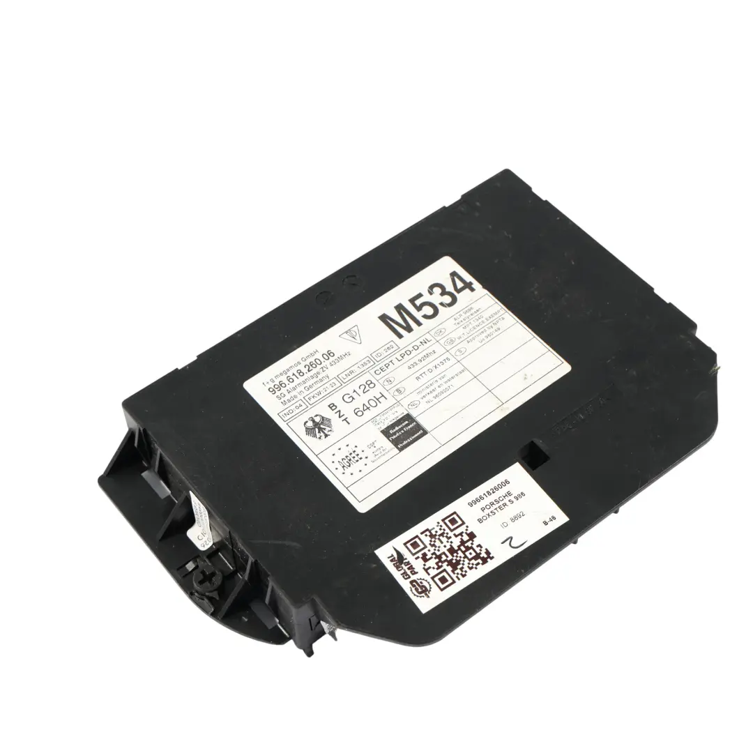 Komfort Modul Steuergerät ECU für Porsche Boxster 986 mit Teilenummer 99661826006 Porsche Boxster 986 Komfort Modul Steuergerät ECU - SKU 99661826006 - Teilenummer 99661826006