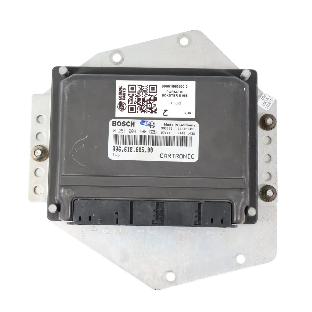 Porsche Boxster S 986 3.2 9621 251CH Kit Calculateur Moteur Manuel - SKU 99661860500-3 - Numéro de pièce 99661860500