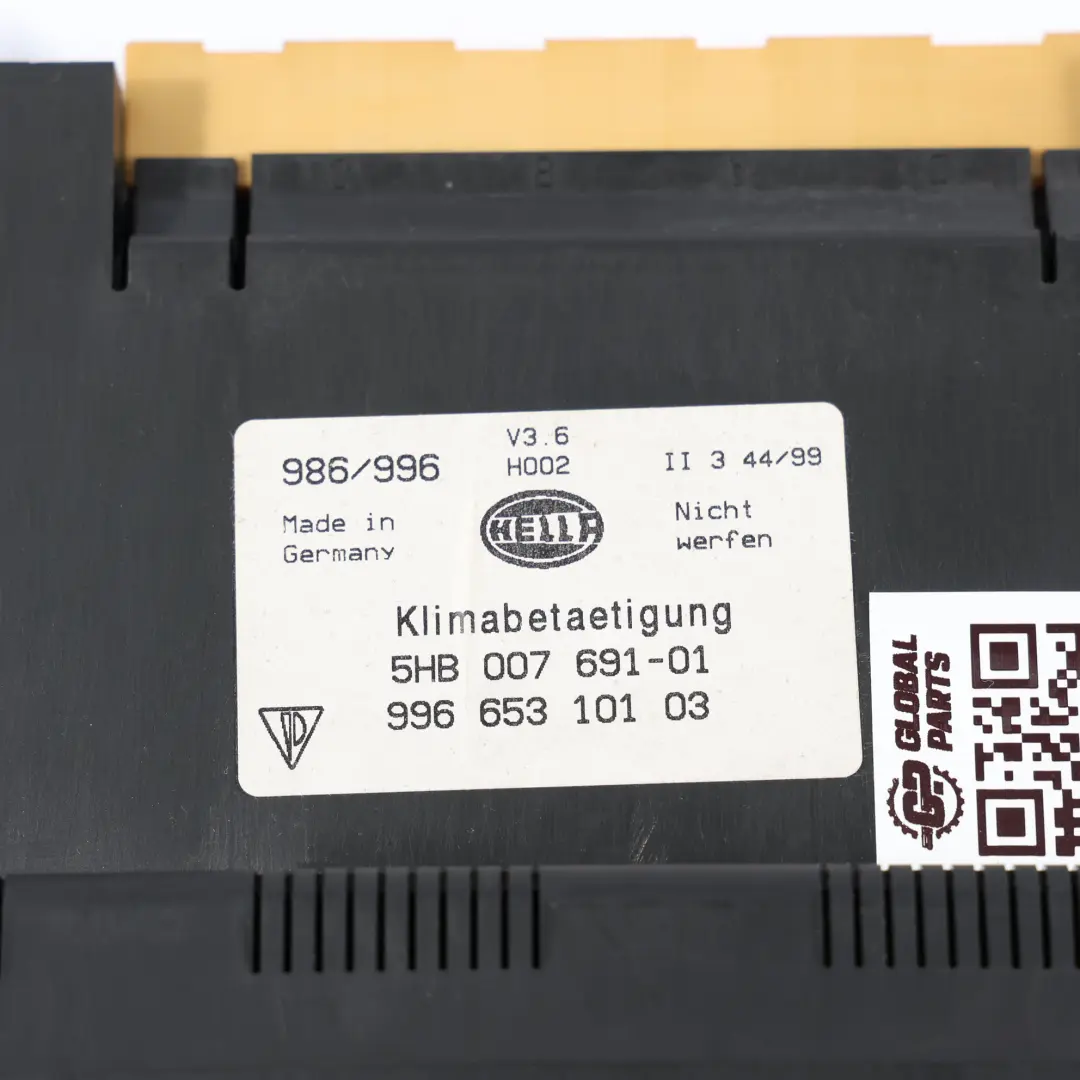 Porsche Boxster 986 Climatizzatore Interruttore Pannello Controllo - SKU 99665310103 - Numero di parte 99665310103