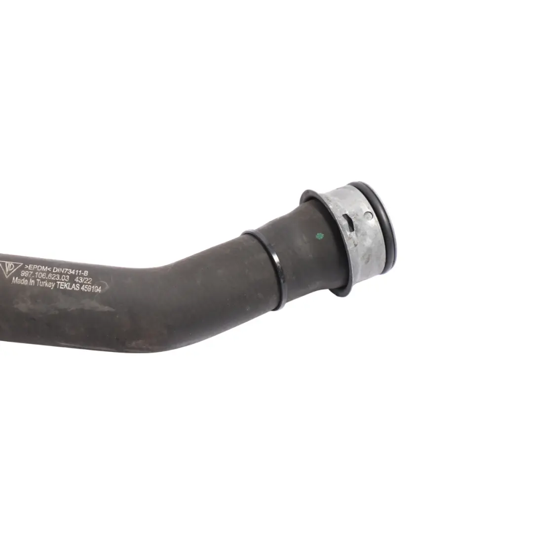987C Engine Coolant Feed Hose Pipe Line Radiator 2.7 to Porsche Cayman with Part number 99710662303 Porsche Cayman 987C Engine Coolant Feed Hose Pipe Line Radiator 2.7 - SKU 99710662303 - Part number 99710662303