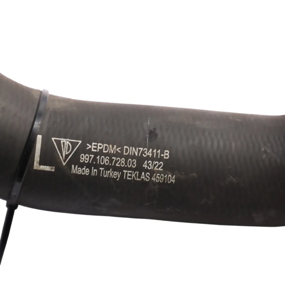 Porsche Cayman 987C Engine Coolant Return Hose Pipe Radiator 2.7 - SKU 99710672803 - Part number 99710672803