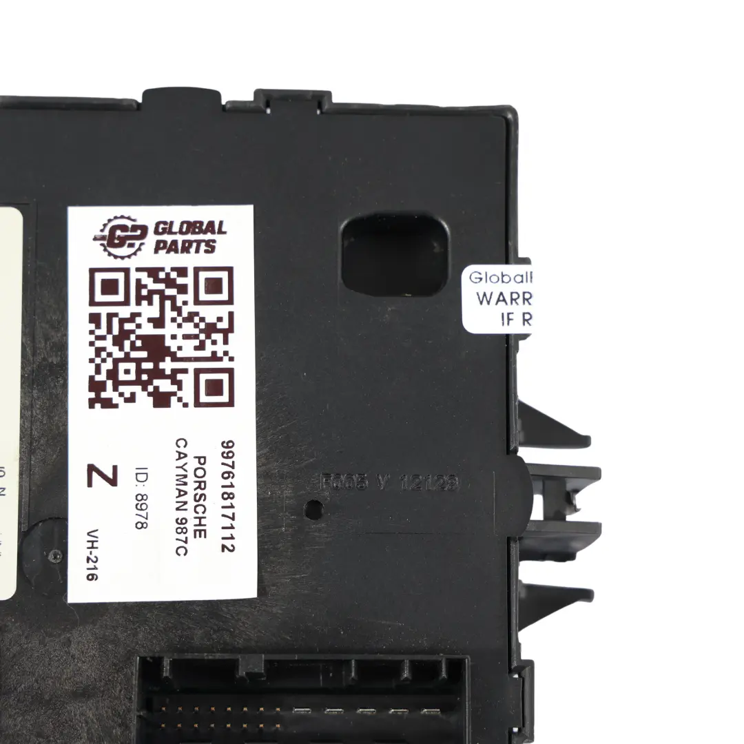 987C Module Commande Alarme Immobilisation pour Porsche Cayman à propos du numéro de pièce 99761817112 Porsche Cayman 987C Module Commande Alarme Immobilisation - SKU 99761817112 - Numéro de pièce 99761817112