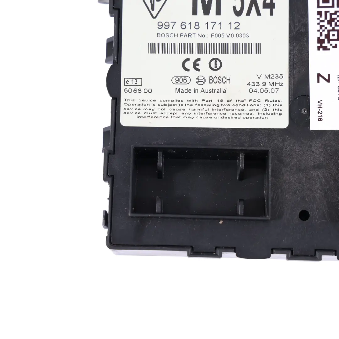 Porsche Cayman 987C Unidad De Control De Alarma Inmovilizador - SKU 99761817112 - Número de pieza 99761817112