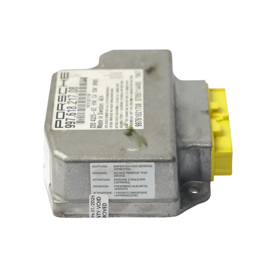 Porsche Cayman 987C Moduł Sensor Poduszki Powietrznej Airbag - SKU 99761821708 - Numer Części 99761821708