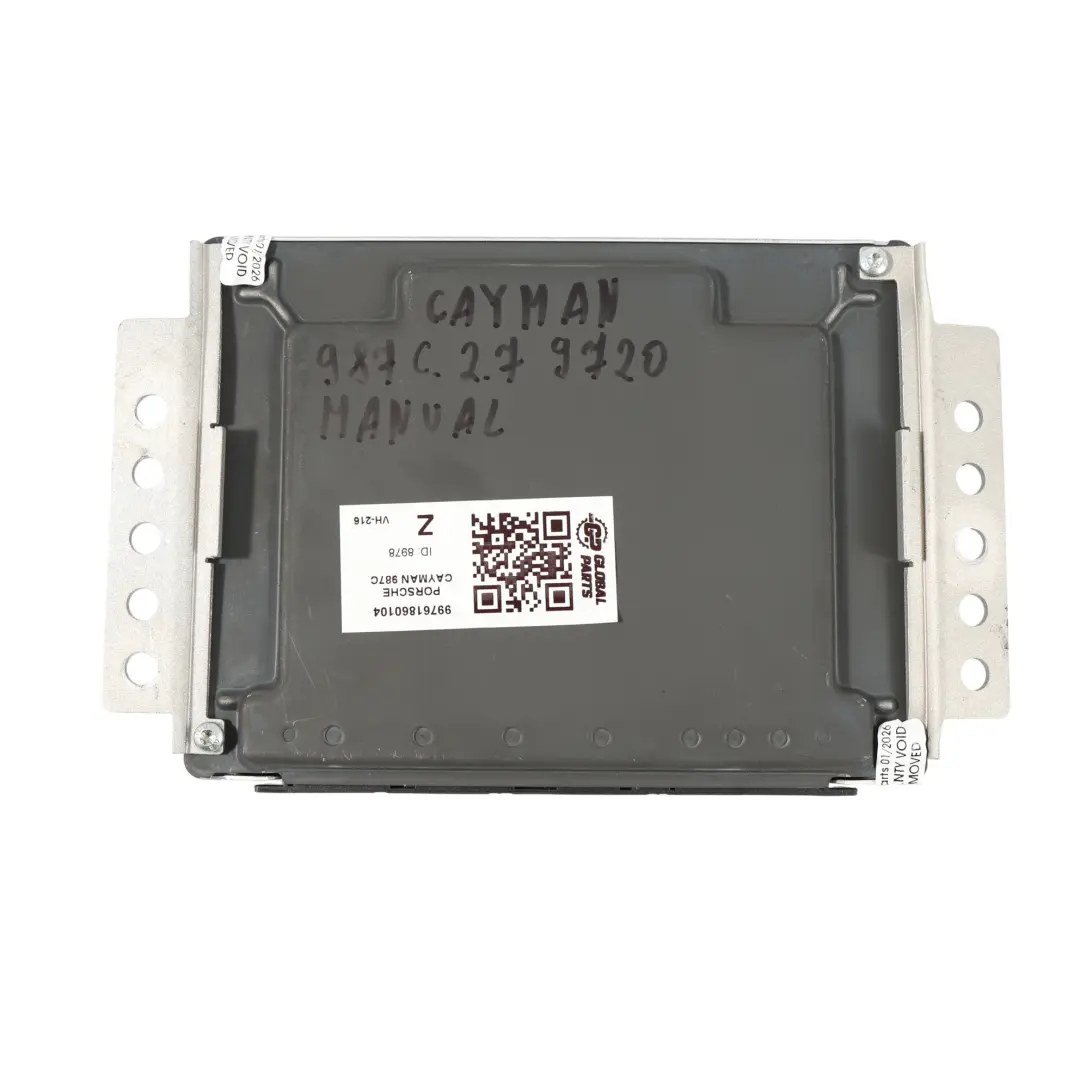Porsche Cayman 987C 2.7 Gasolina 245HP Control Motor ECU Manual - SKU 99761860104 - Número de pieza 99761860104