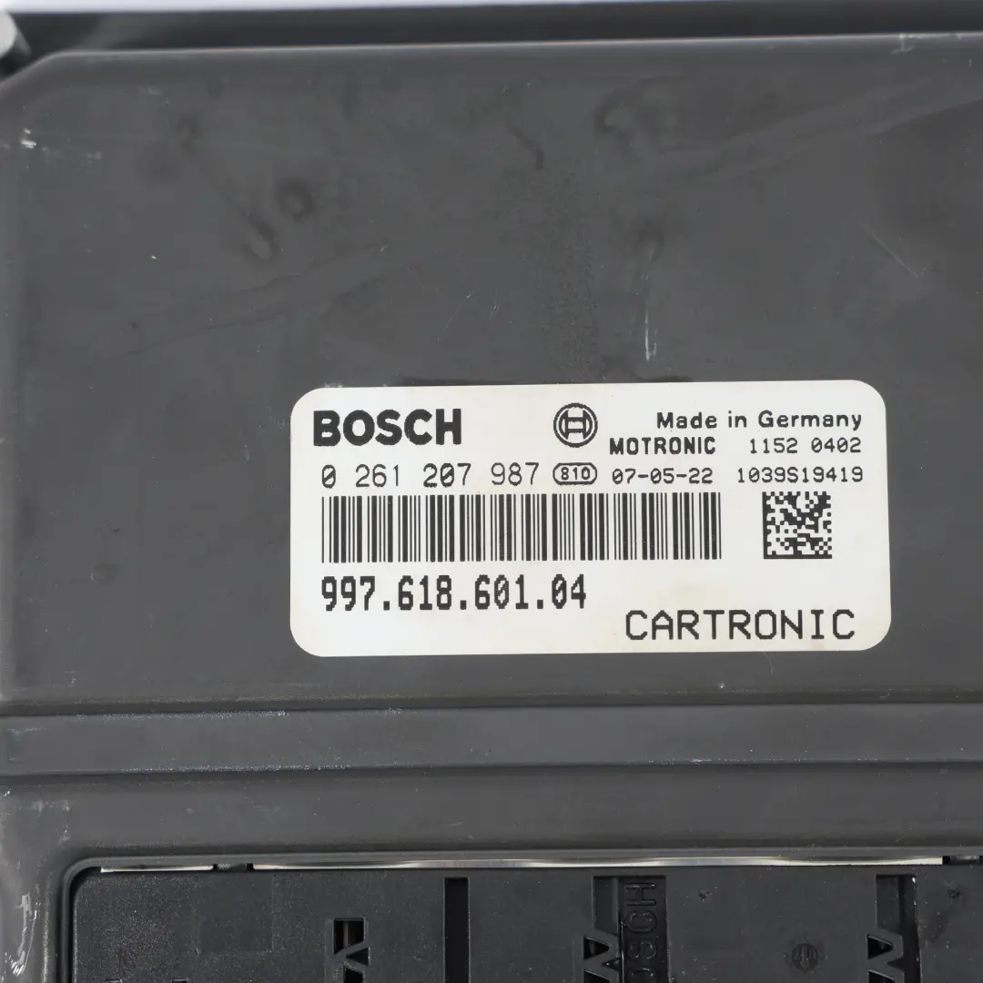 Porsche Cayman 987C 2.7 245PS Motor Steuer Gerät ECU Manuelles - SKU 99761860104 - Teilenummer 99761860104