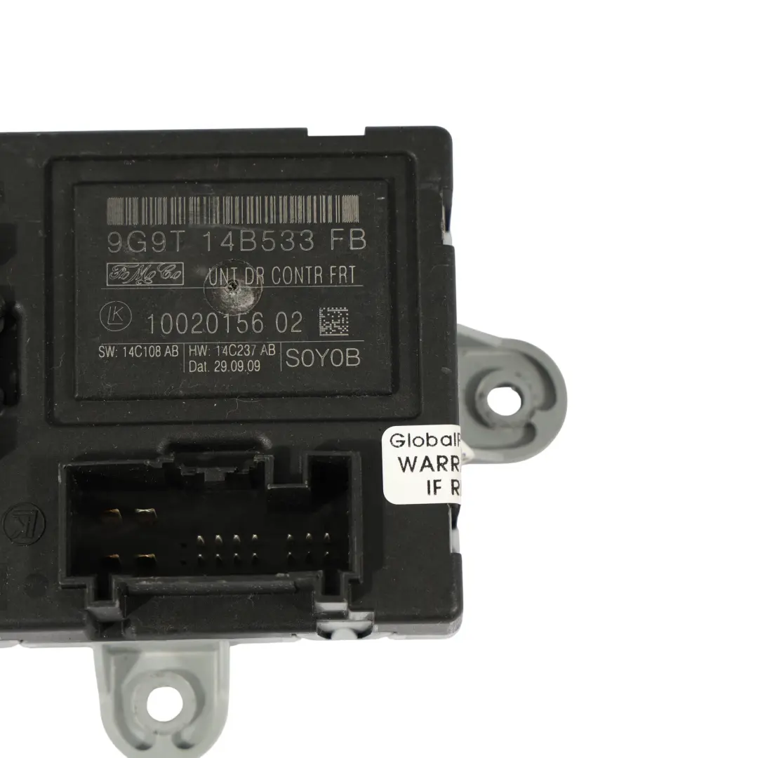 Ford Mondeo Mk4 Module Commande Porte Avant Côté Conducteur - SKU 9G9T-14B533-FB - Numéro de pièce 9G9T-14B533-FB