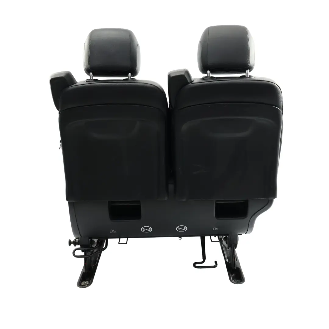  Asiento Trasero Mercedes W639 Viano Doble Derecha Primera Fila Cuero Negro - SKU A0009400631 - Número de pieza A0009400631